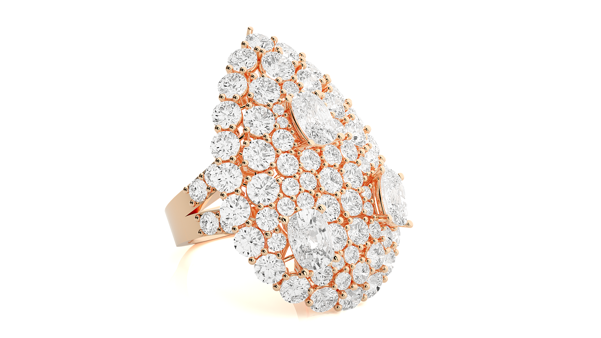 Rose Gold Plated Sterling Silver Ring