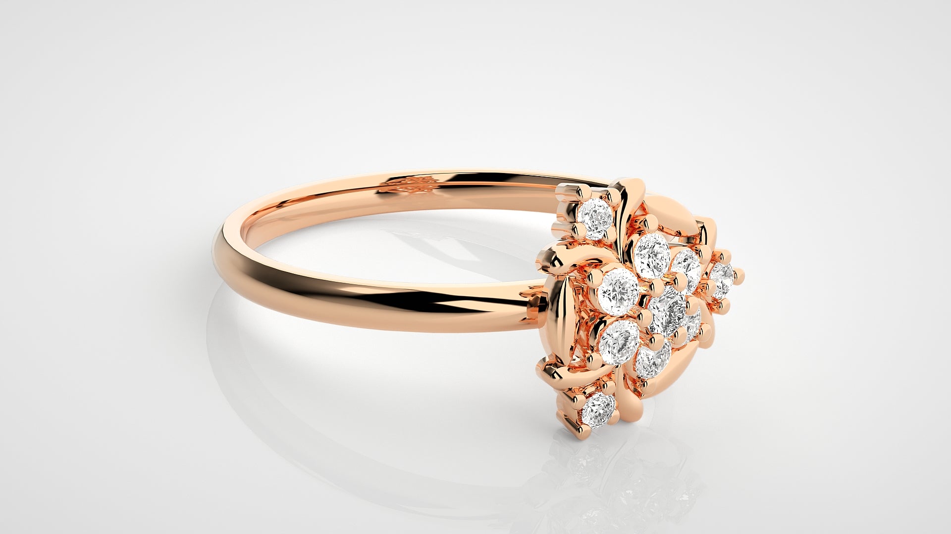 Rose Gold Plated Sterling Silver Ring