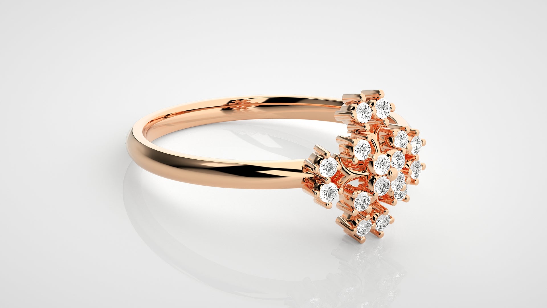 Rose Gold Plated Sterling Silver Ring
