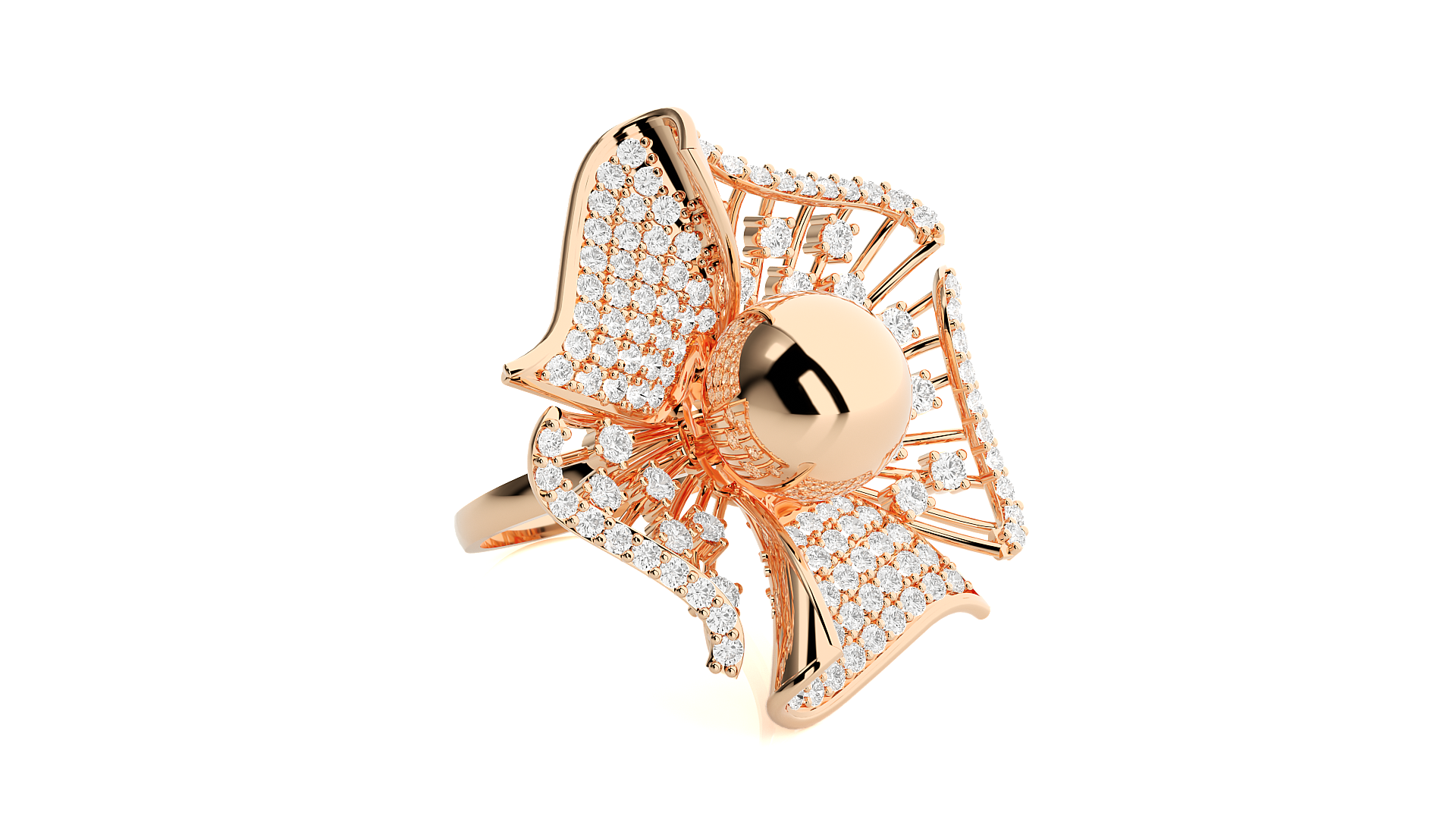 Rose Gold Plated Sterling Silver Ring