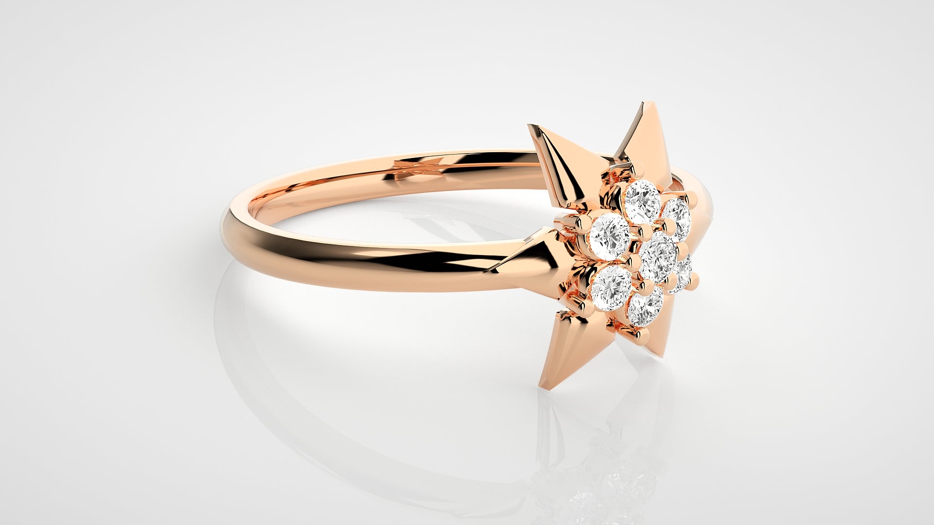 Rose Gold Plated Sterling Silver Ring