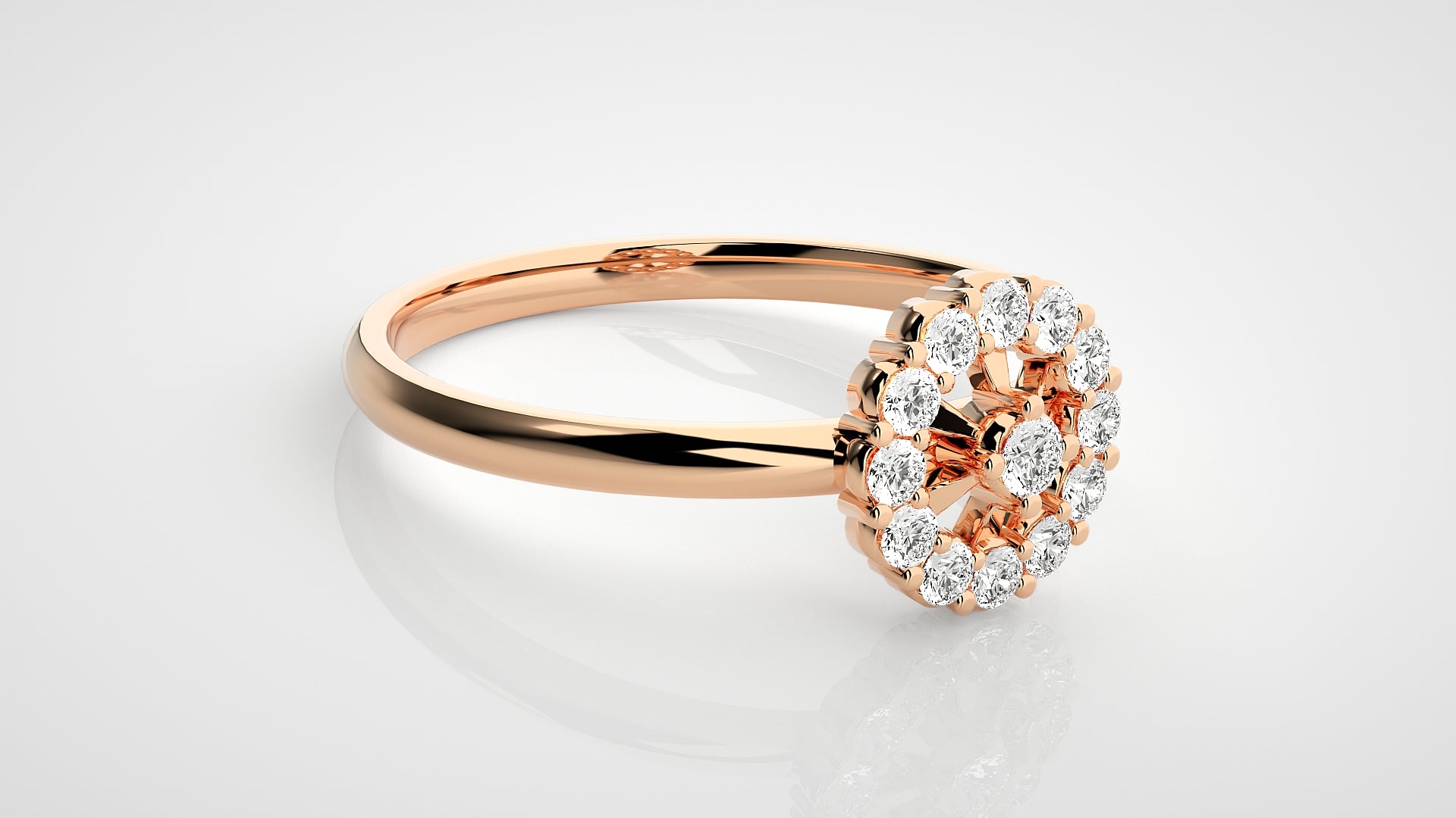Rose Gold Plated Sterling Silver Ring