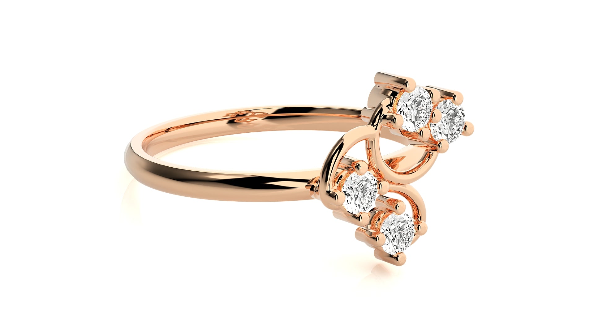 Rose Gold Plated Sterling Silver Ring
