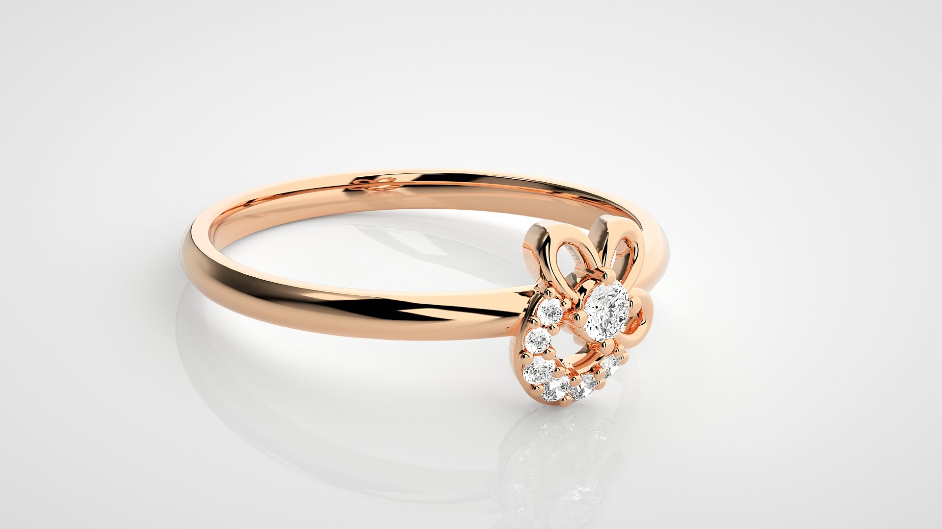 Rose Gold Plated Sterling Silver Ring
