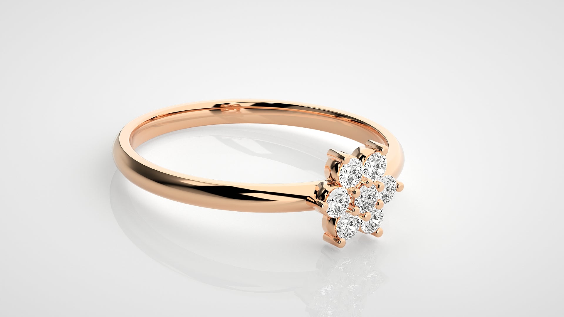 Rose Gold Plated Sterling Silver Ring
