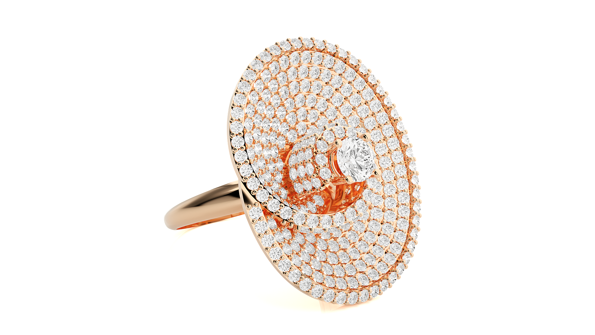 Rose Gold Plated Sterling Silver Ring