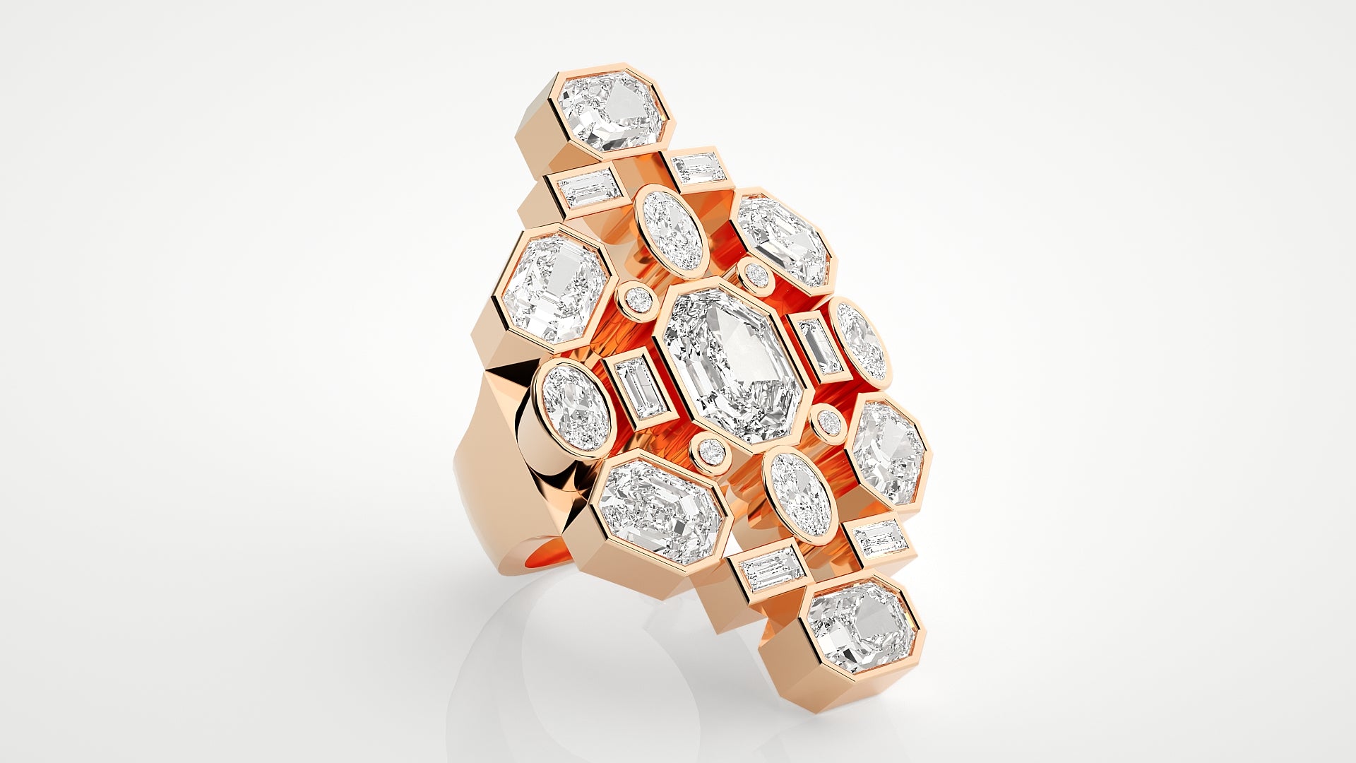 Rose Gold Plated Sterling Silver Ring