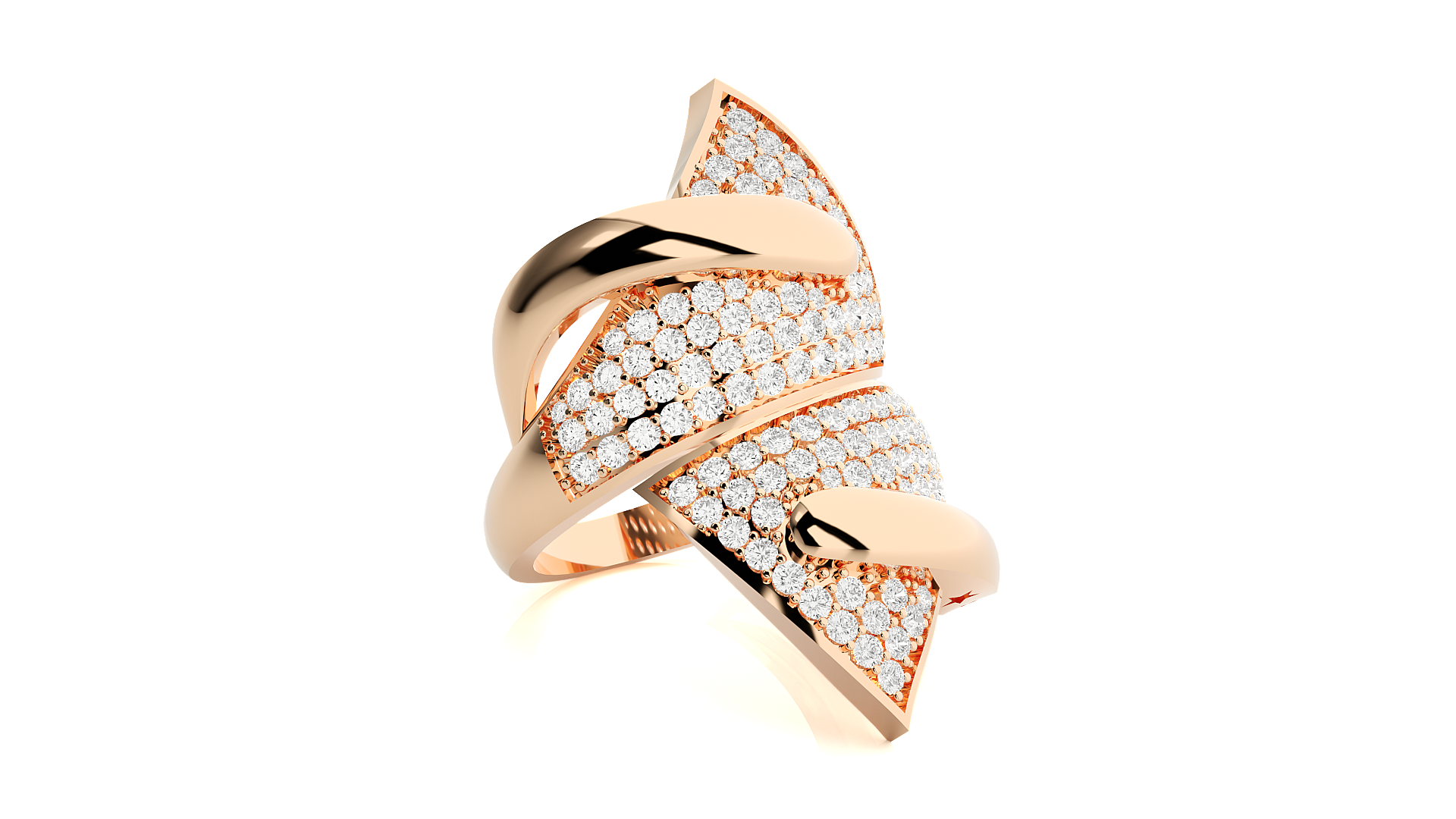 Rose Gold Plated Sterling Silver Ring