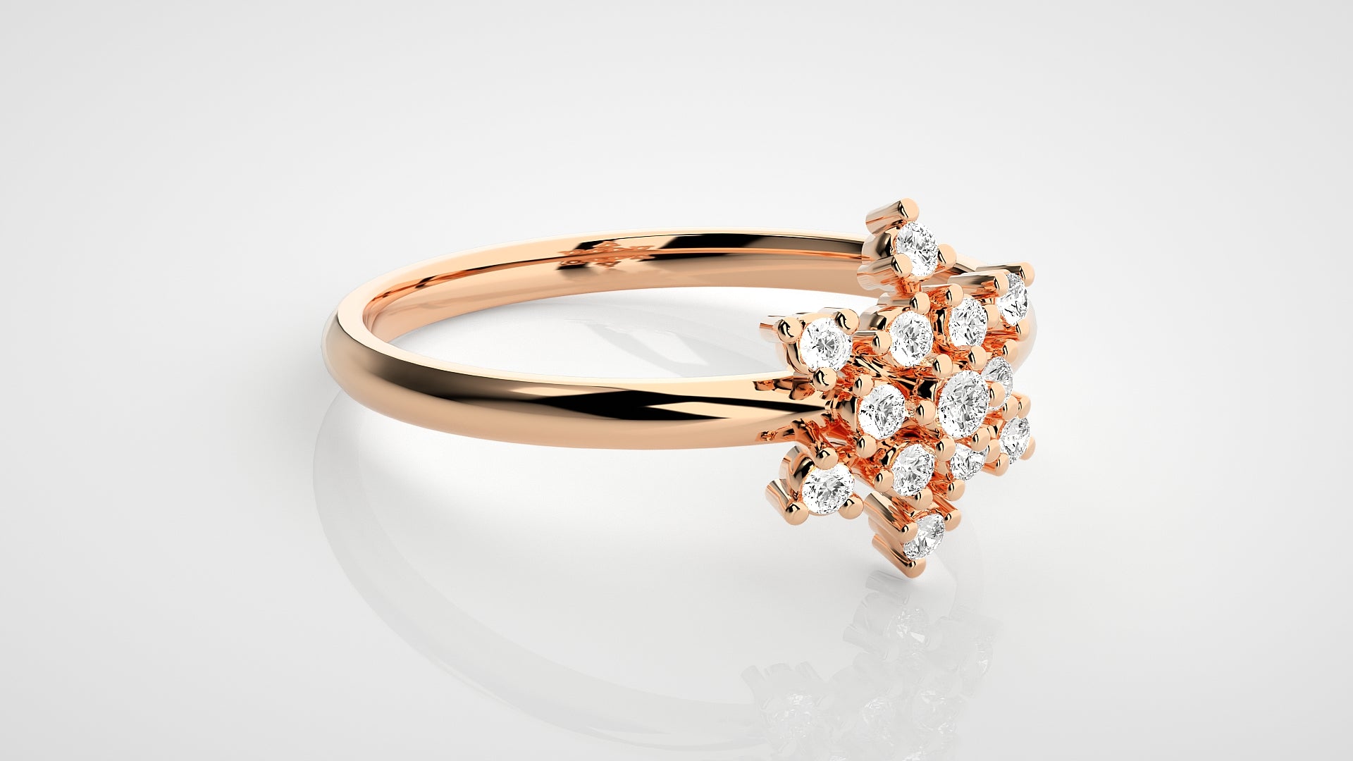 Rose Gold Plated Sterling Silver Ring