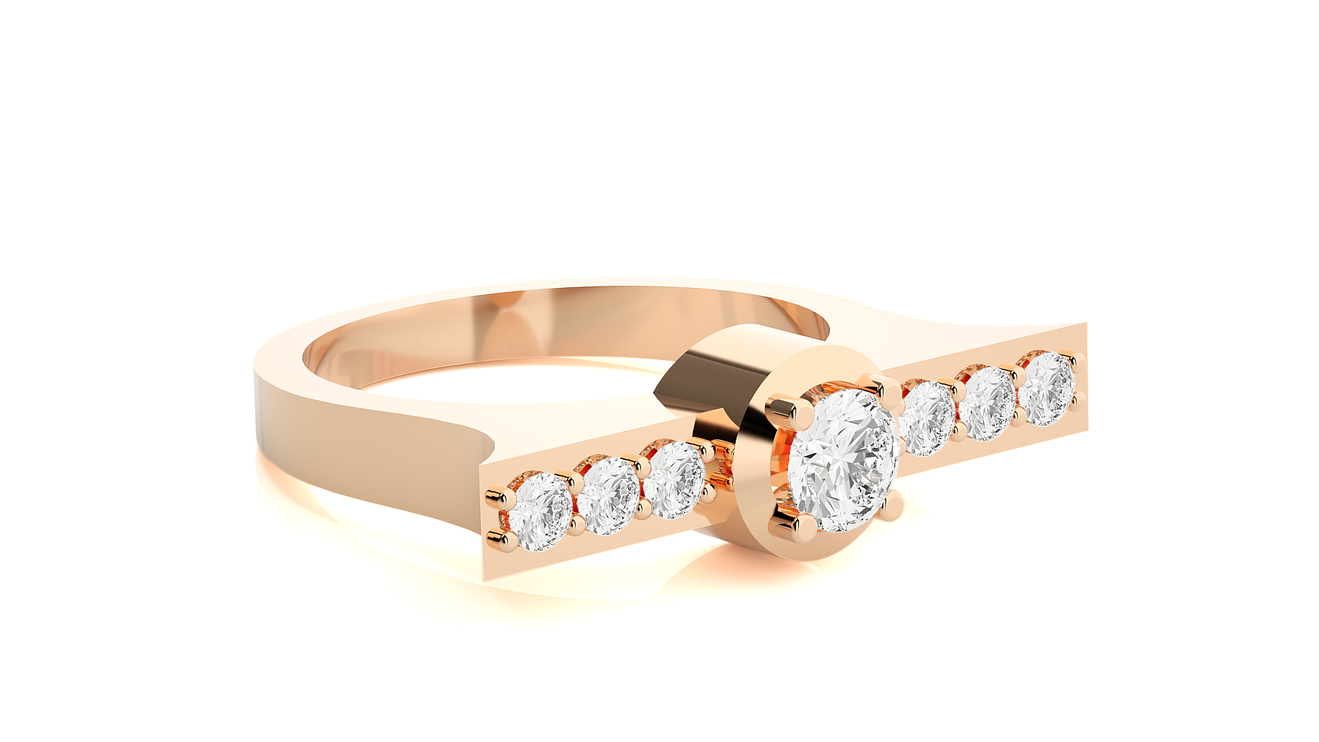 Rose Gold Plated Sterling Silver Ring