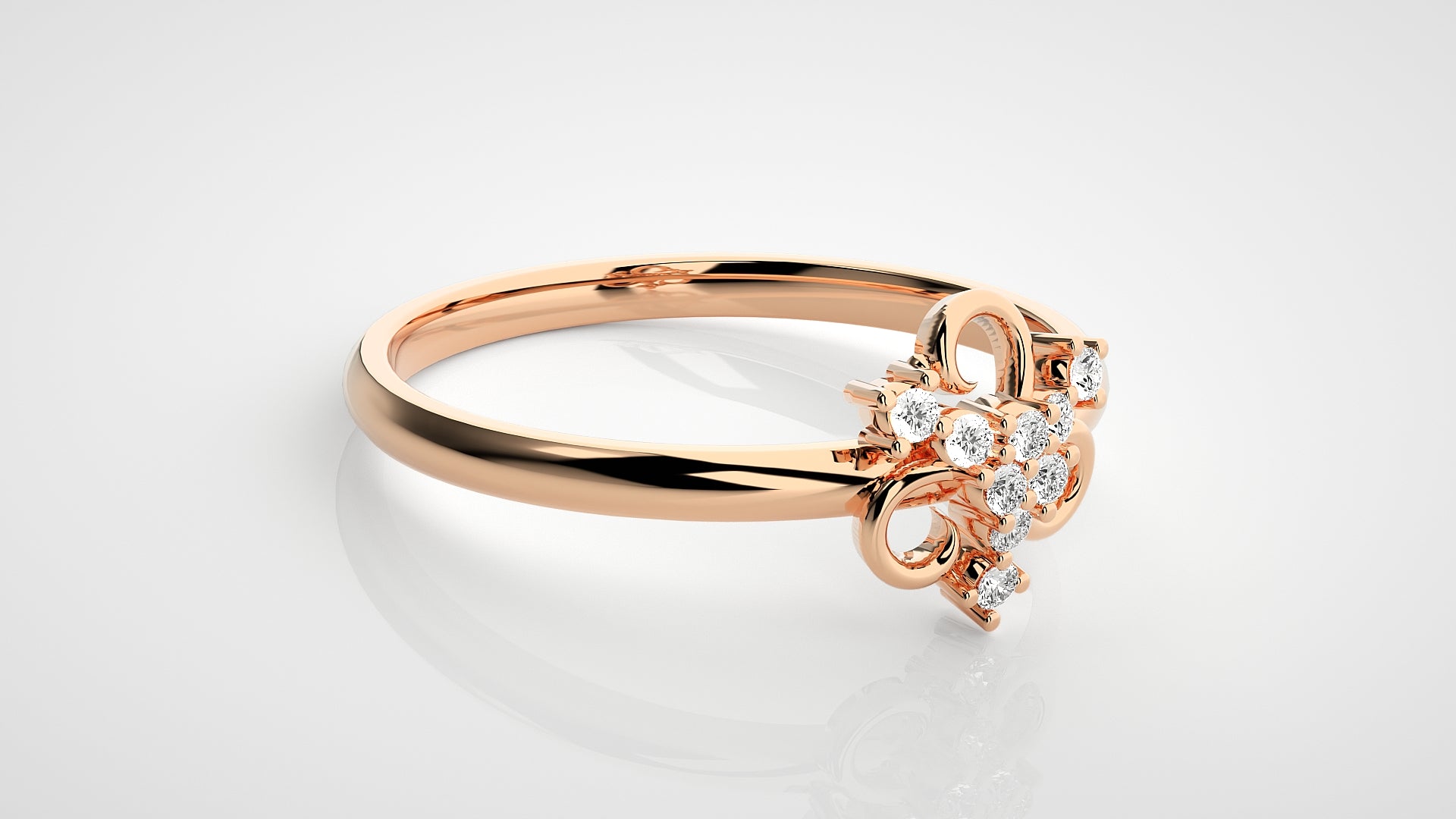 Rose Gold Plated Sterling Silver Ring
