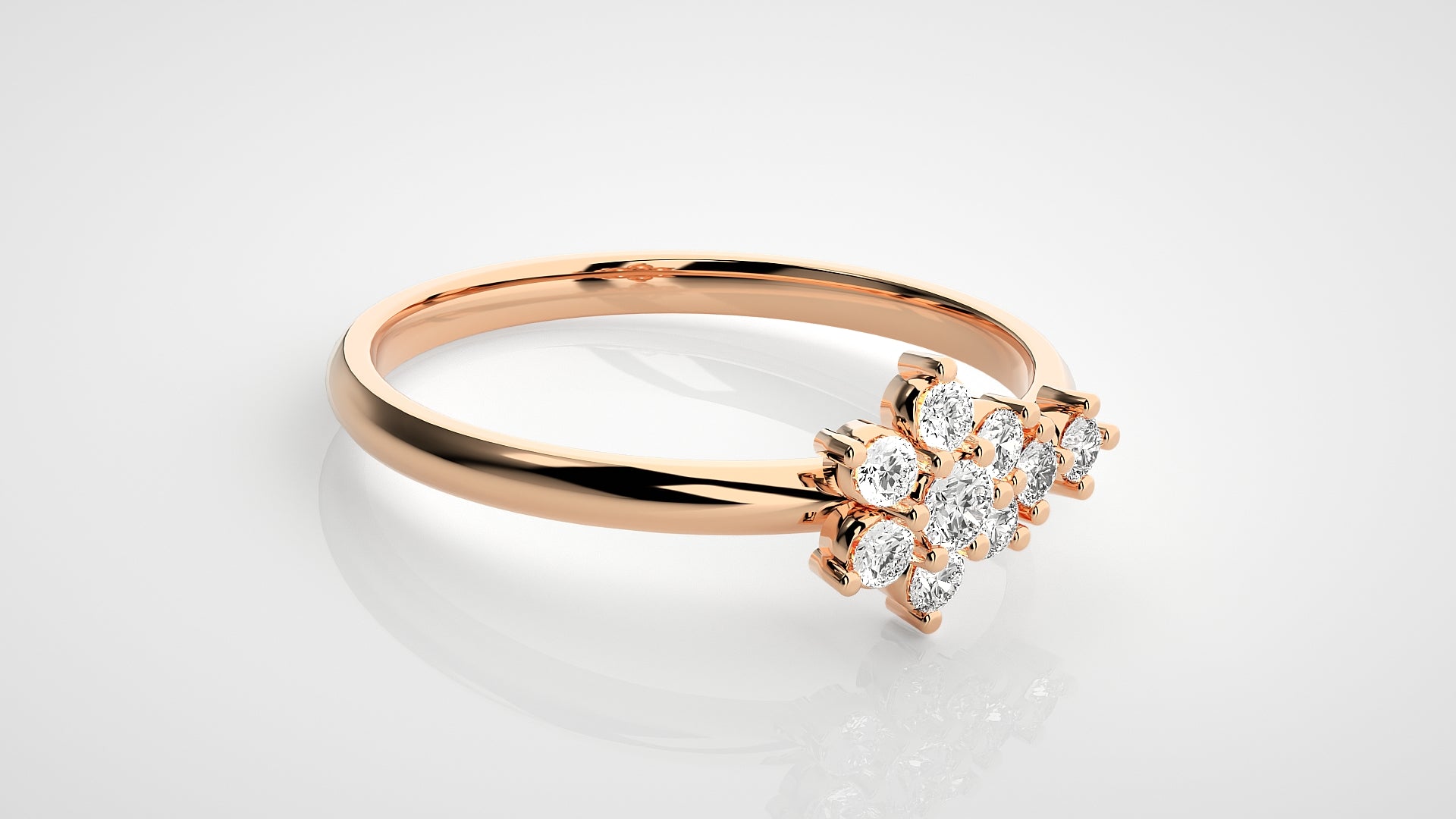 Rose Gold Plated Sterling Silver Ring