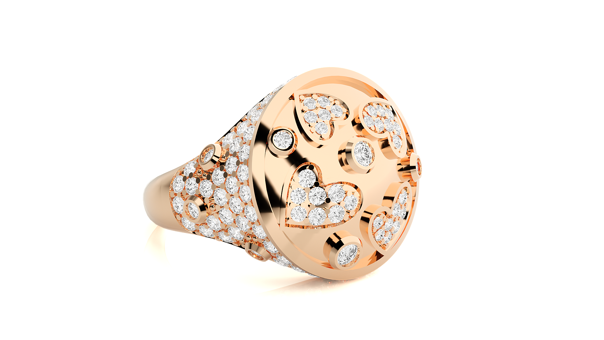 Rose Gold Plated Sterling Silver Ring
