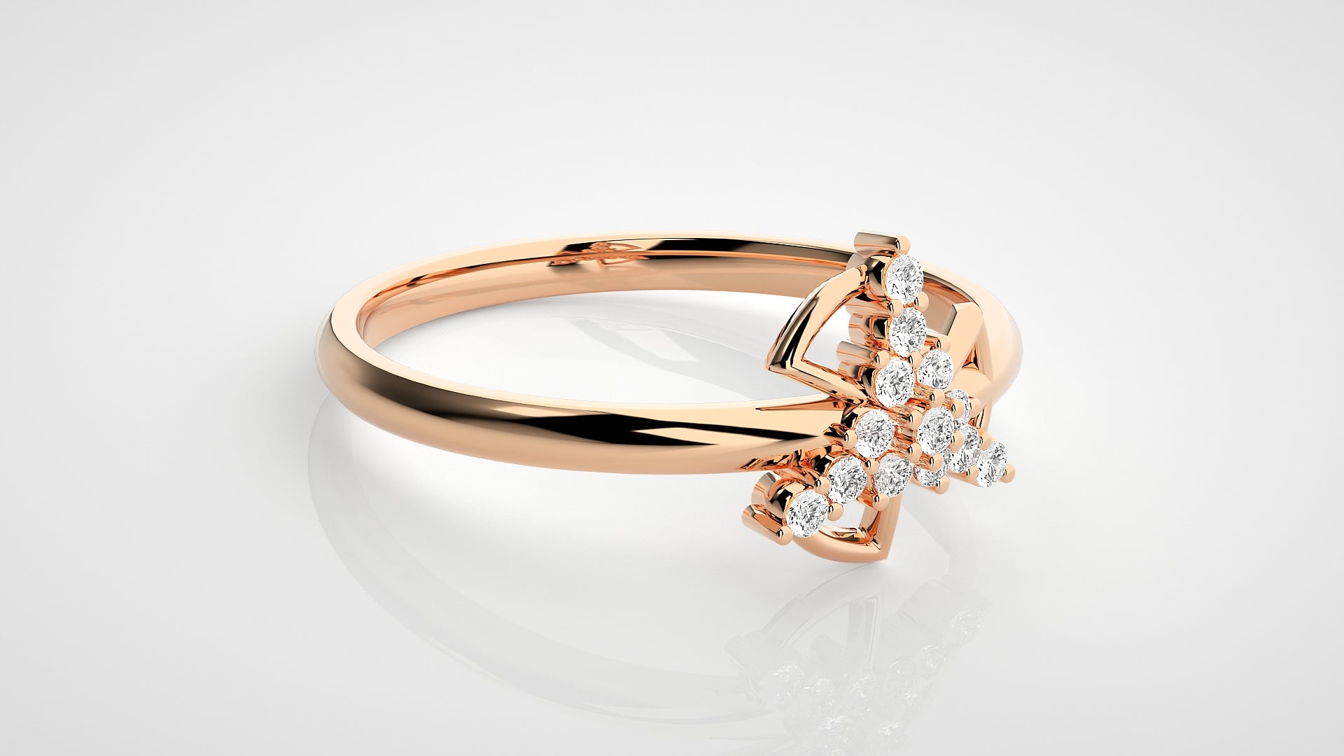 Rose Gold Plated Sterling Silver Ring
