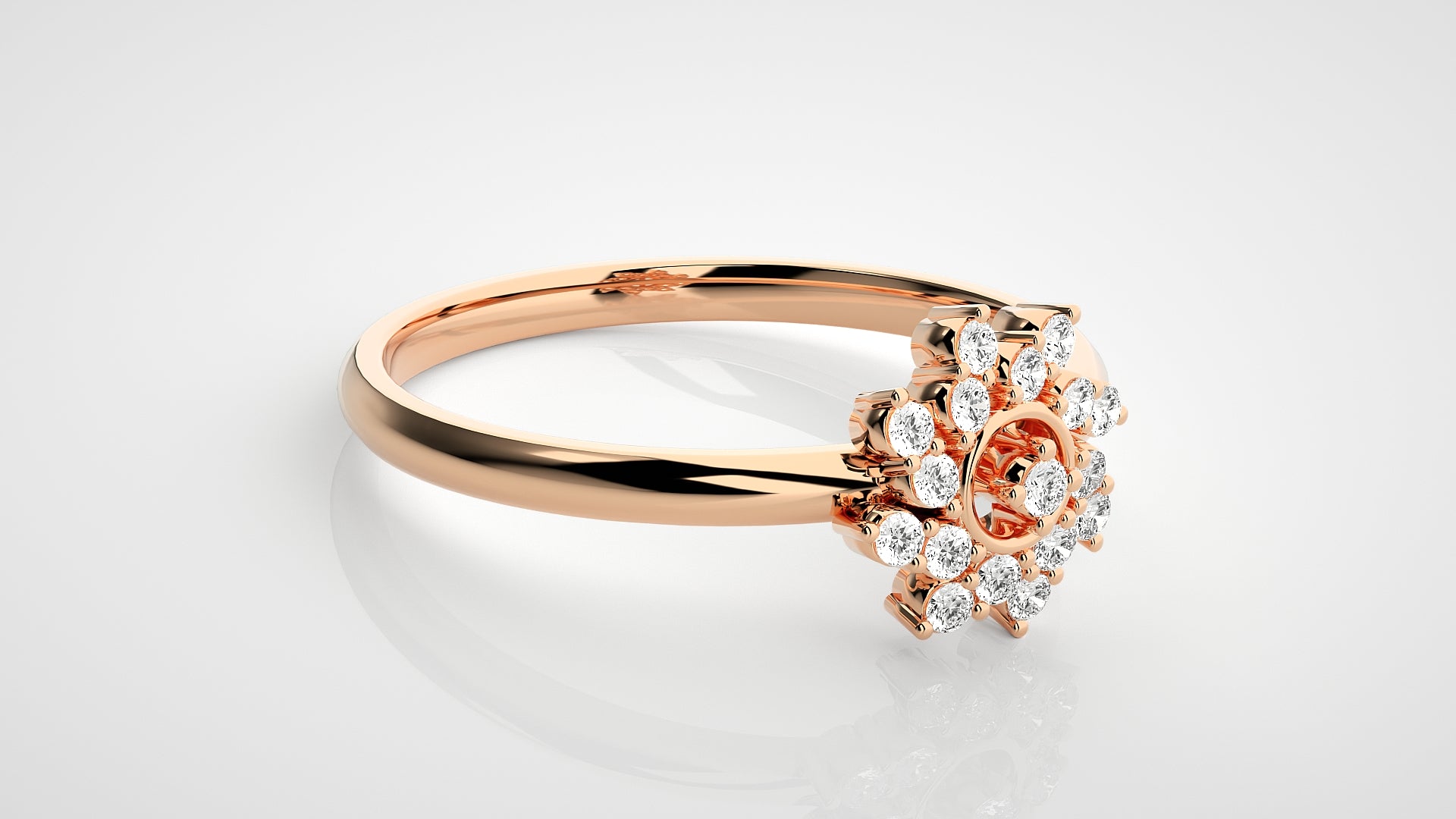 Rose Gold Plated Sterling Silver Ring