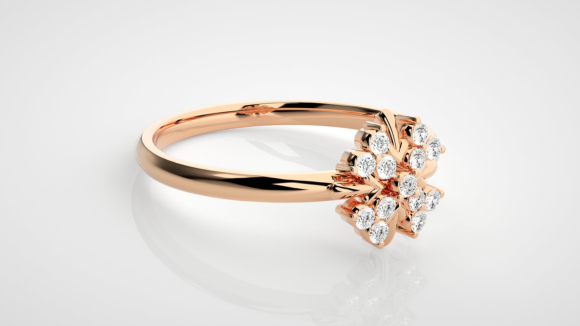 Rose Gold Plated Sterling Silver Ring