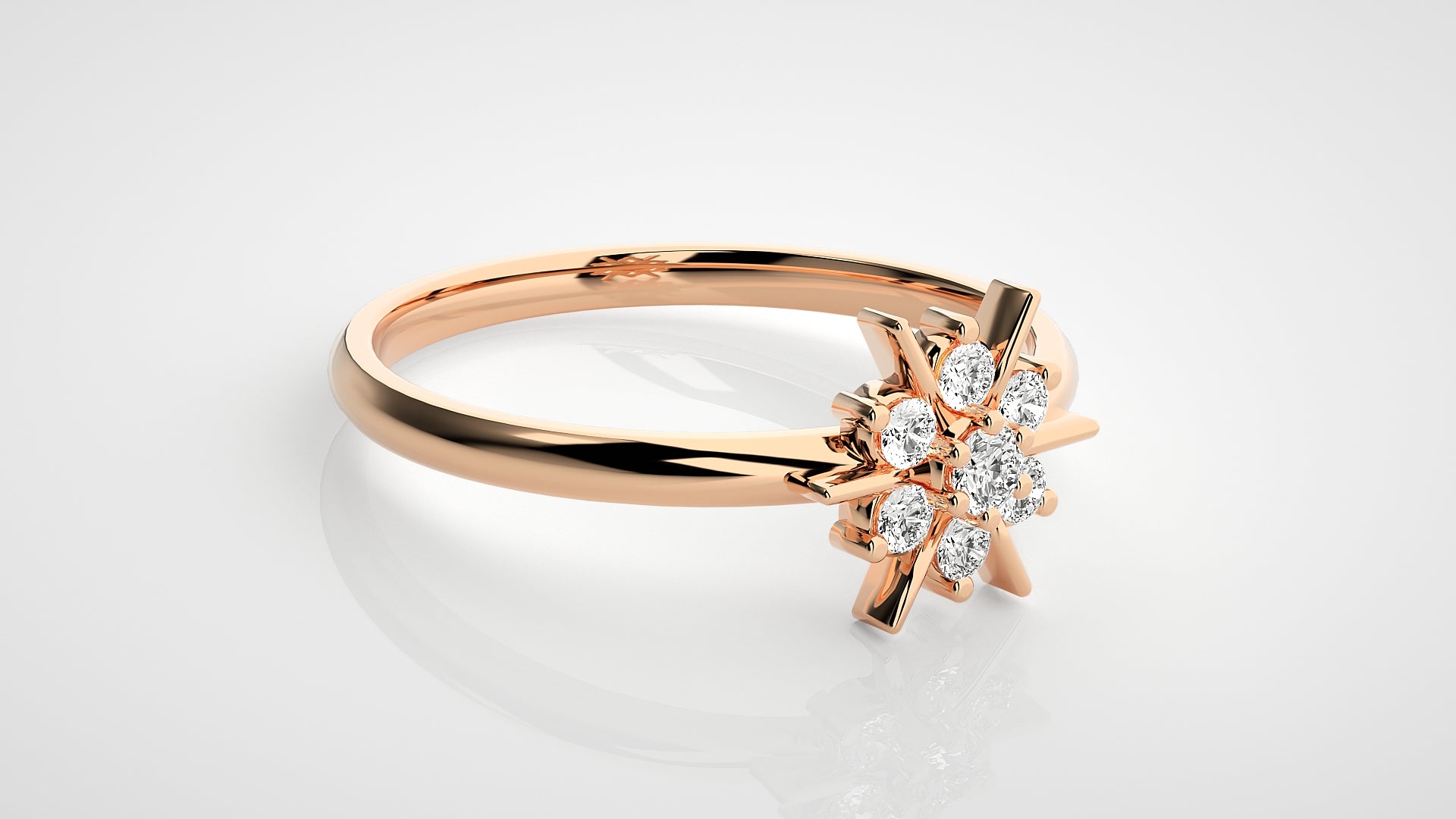 Rose Gold Plated Sterling Silver Ring