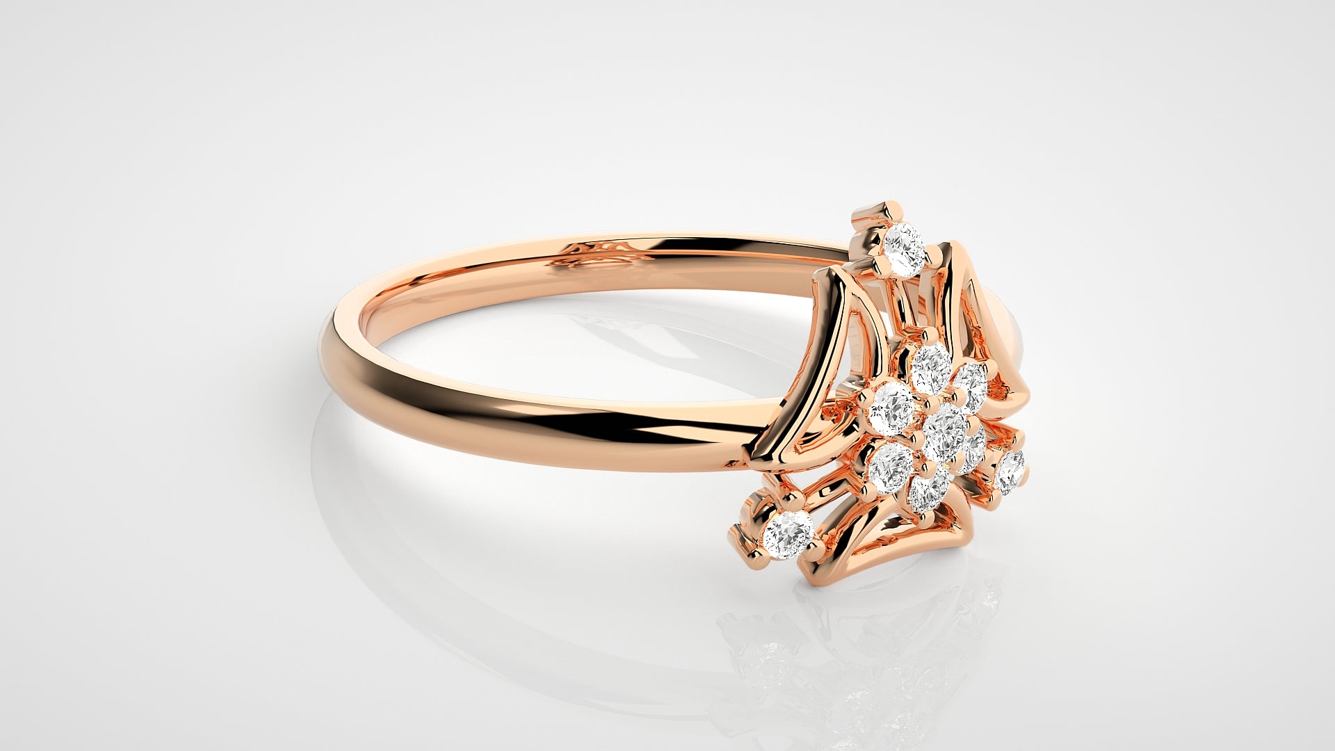 Rose Gold Plated Sterling Silver Ring