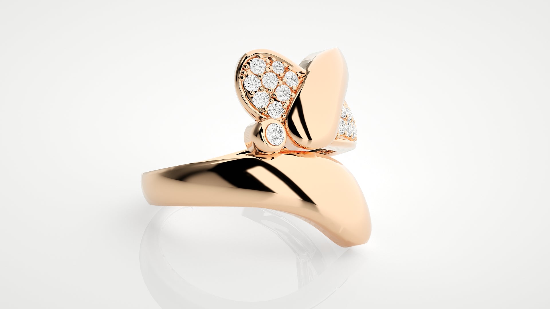 Rose Gold Plated Sterling Silver Ring