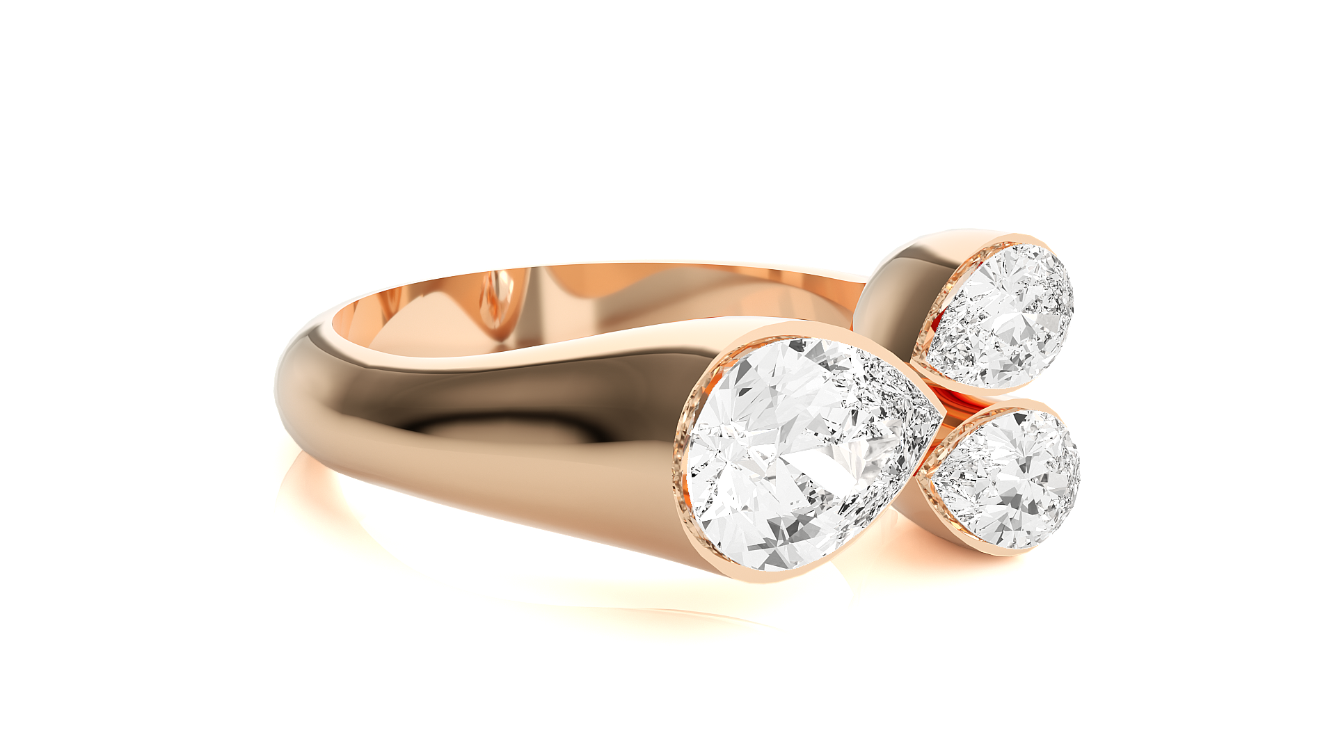 Rose Gold Plated Sterling Silver Ring