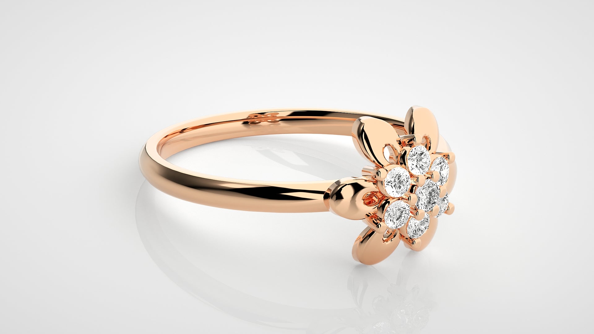 Rose Gold Plated Sterling Silver Ring