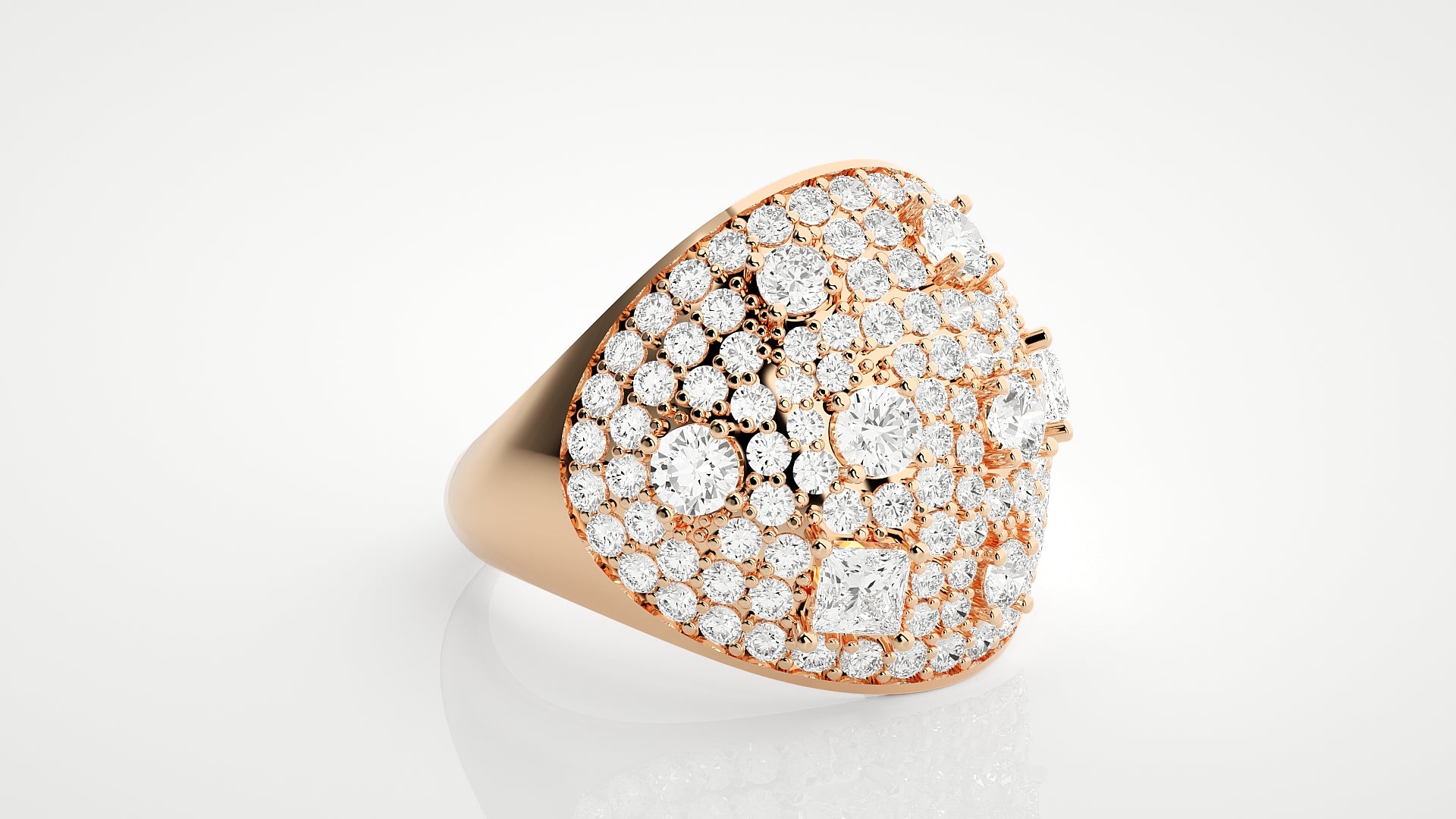 Rose Gold Plated Sterling Silver Ring