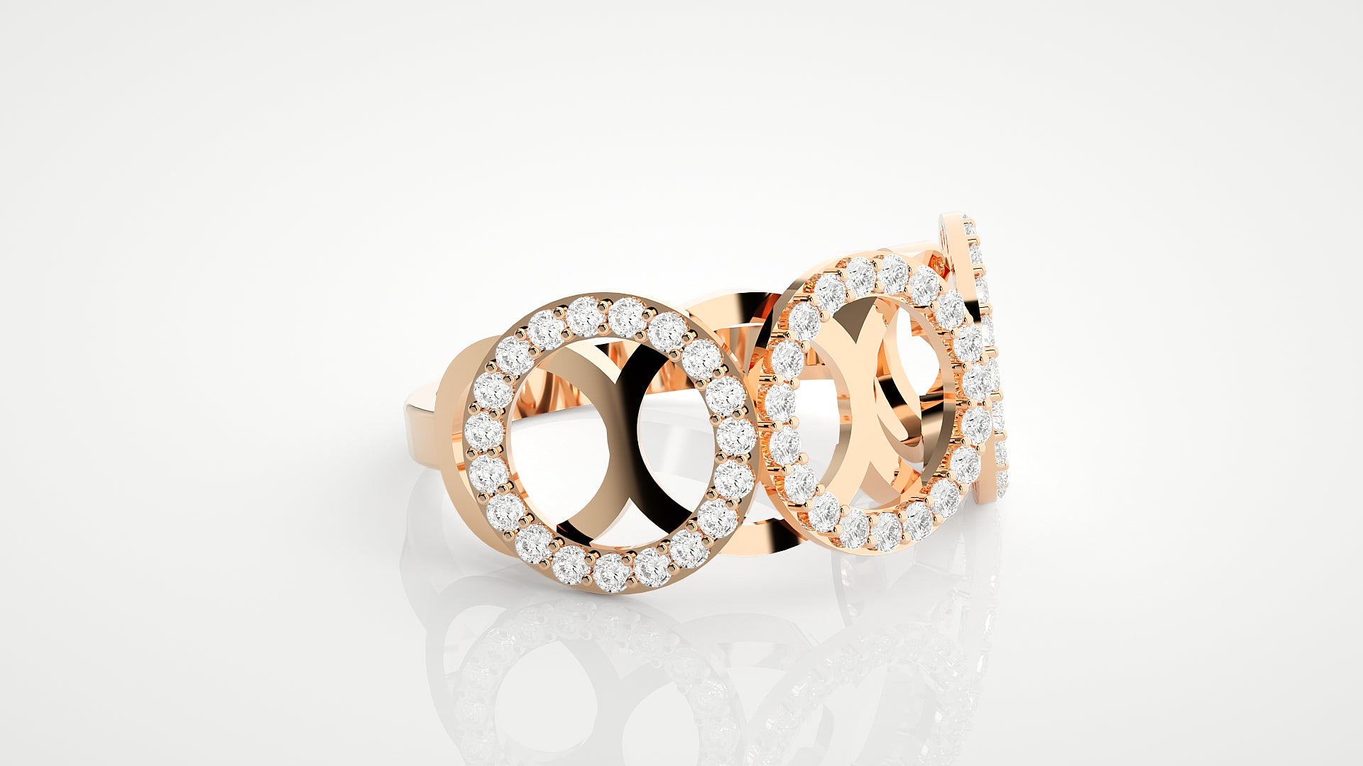 Rose Gold Plated Sterling Silver Ring