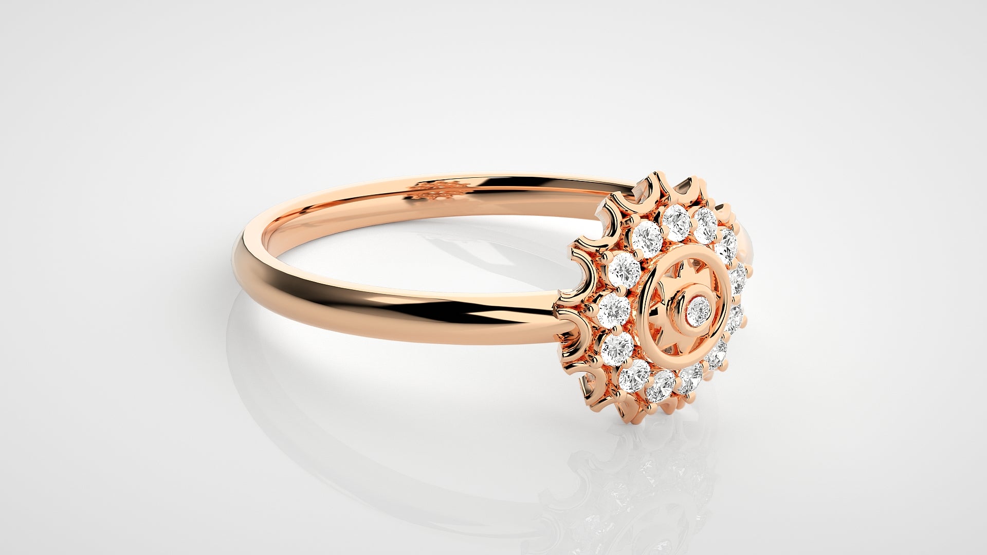 Rose Gold Plated Sterling Silver Ring