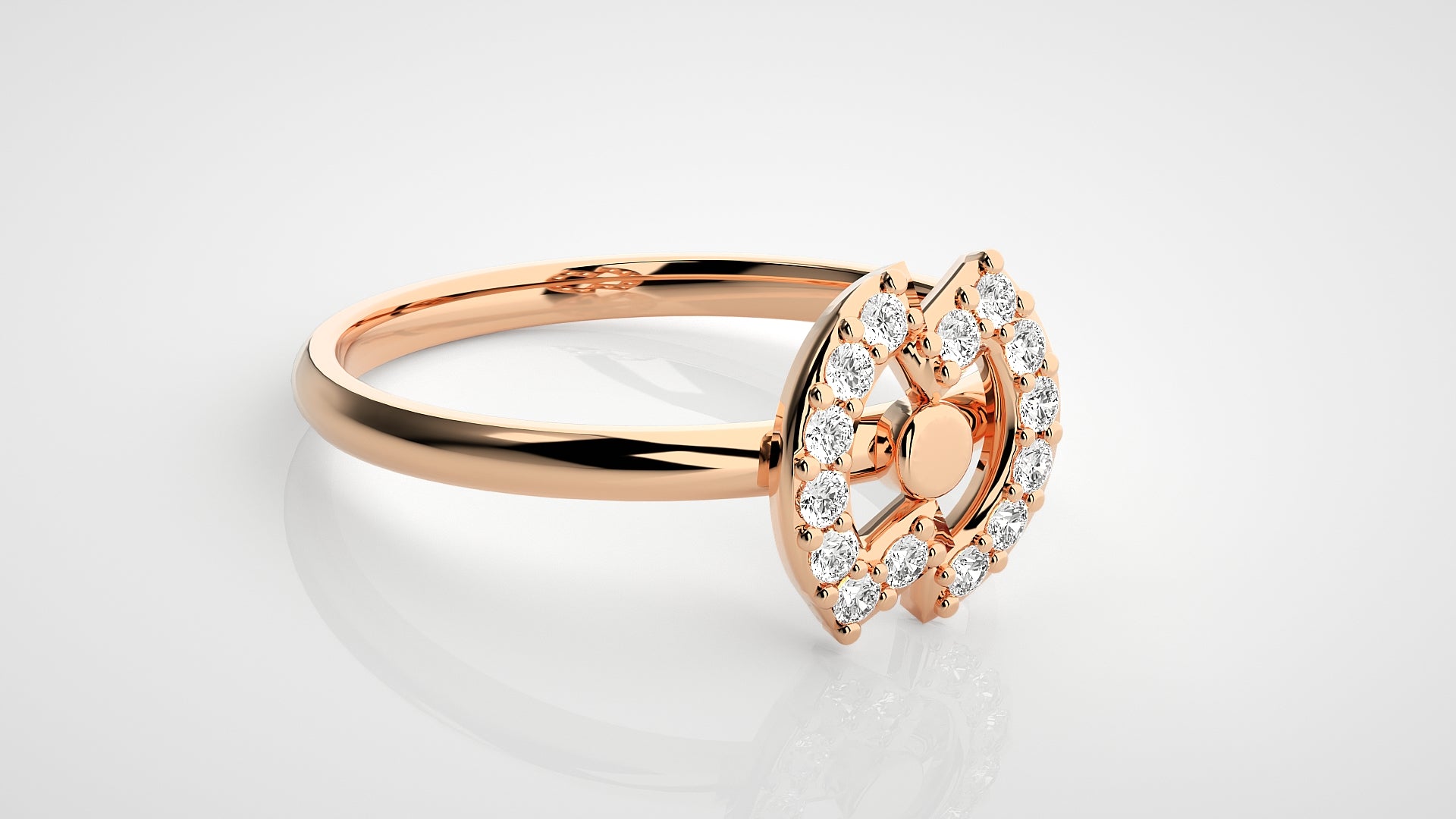 Rose Gold Plated Sterling Silver Ring