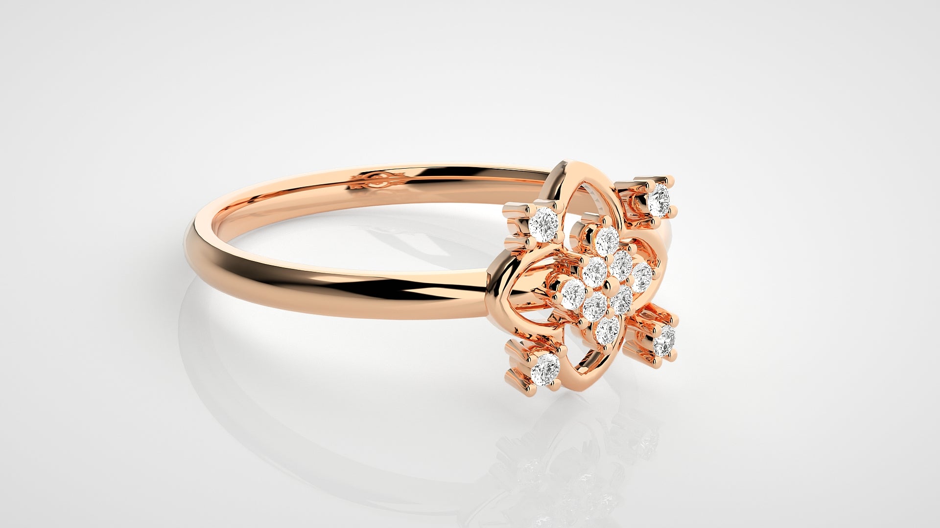 Rose Gold Plated Sterling Silver Ring