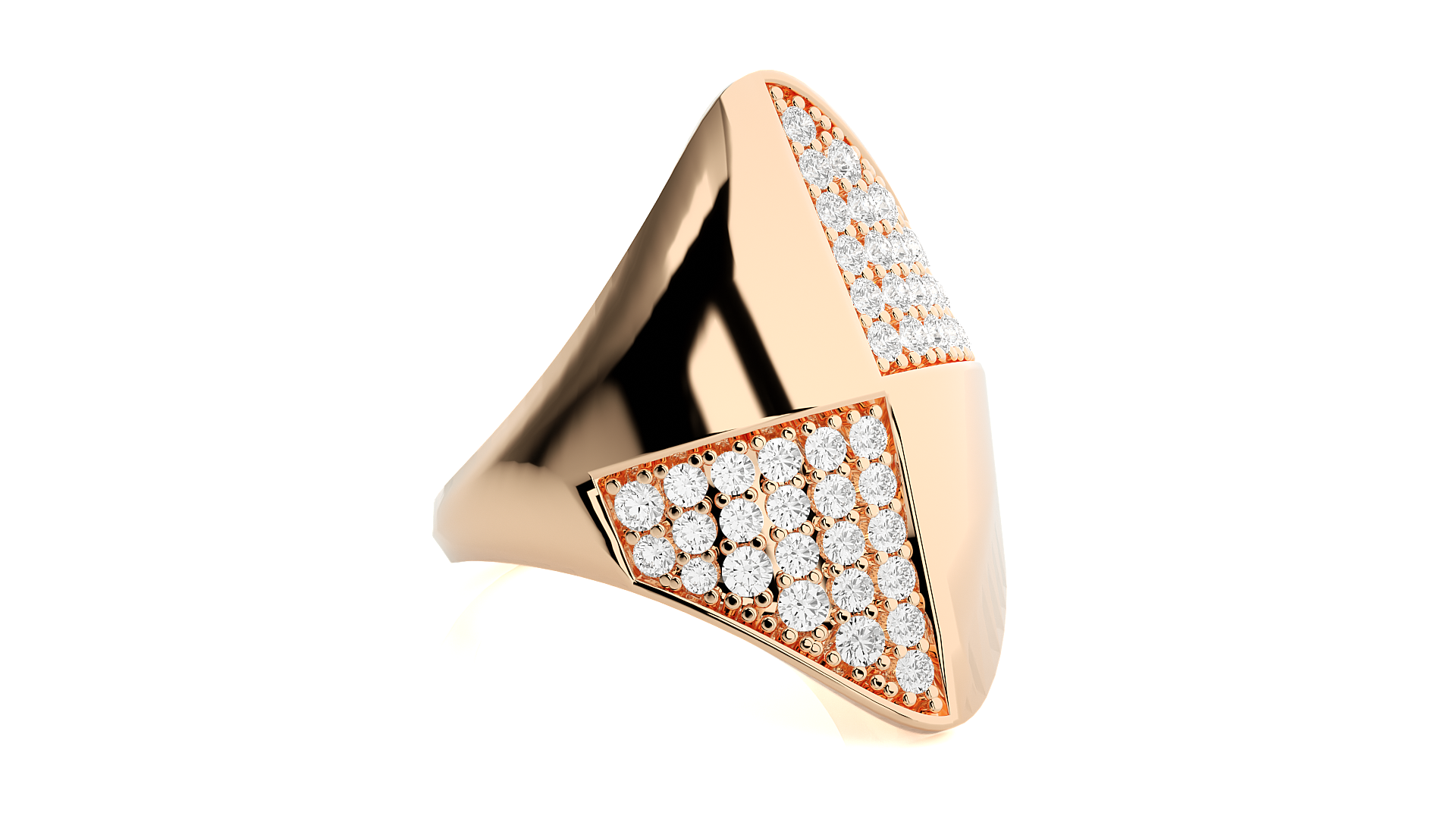 Rose Gold Plated Sterling Silver Ring