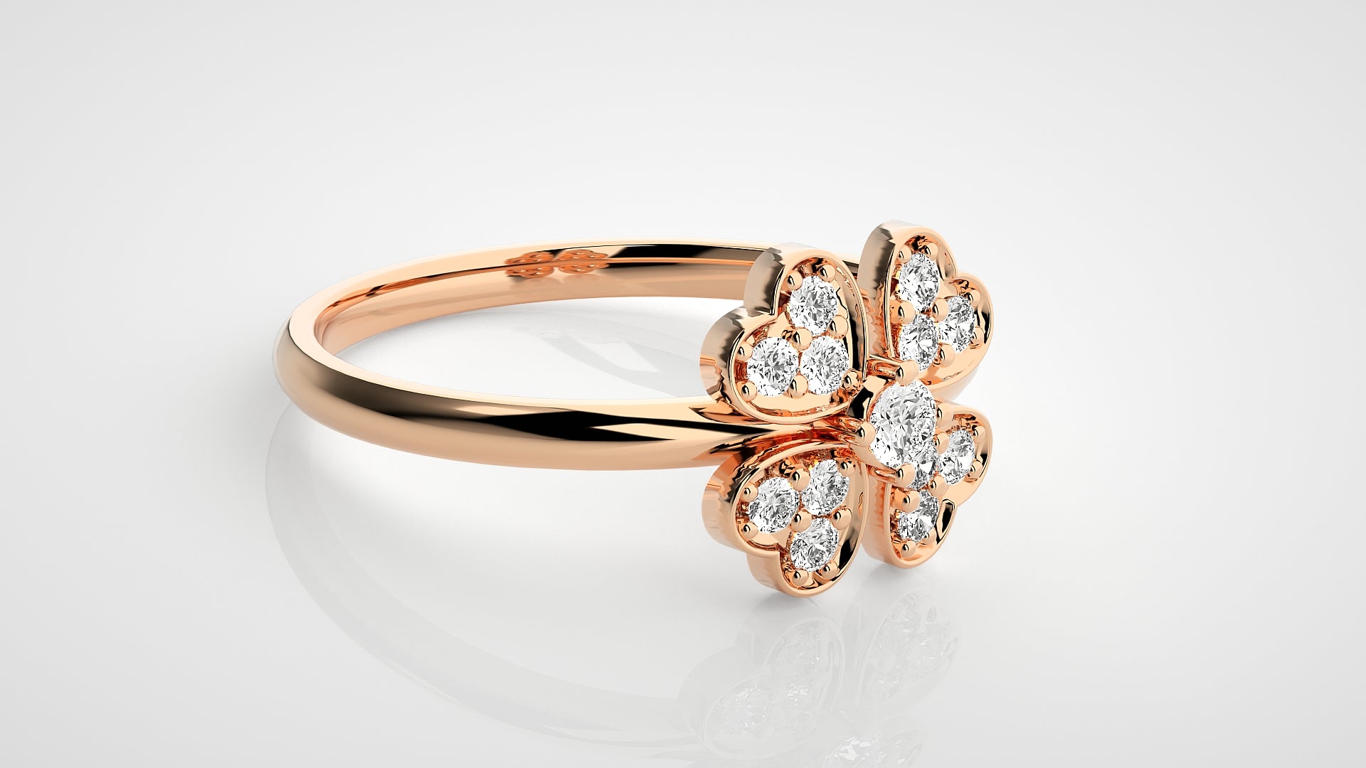 Rose Gold Plated Sterling Silver Ring