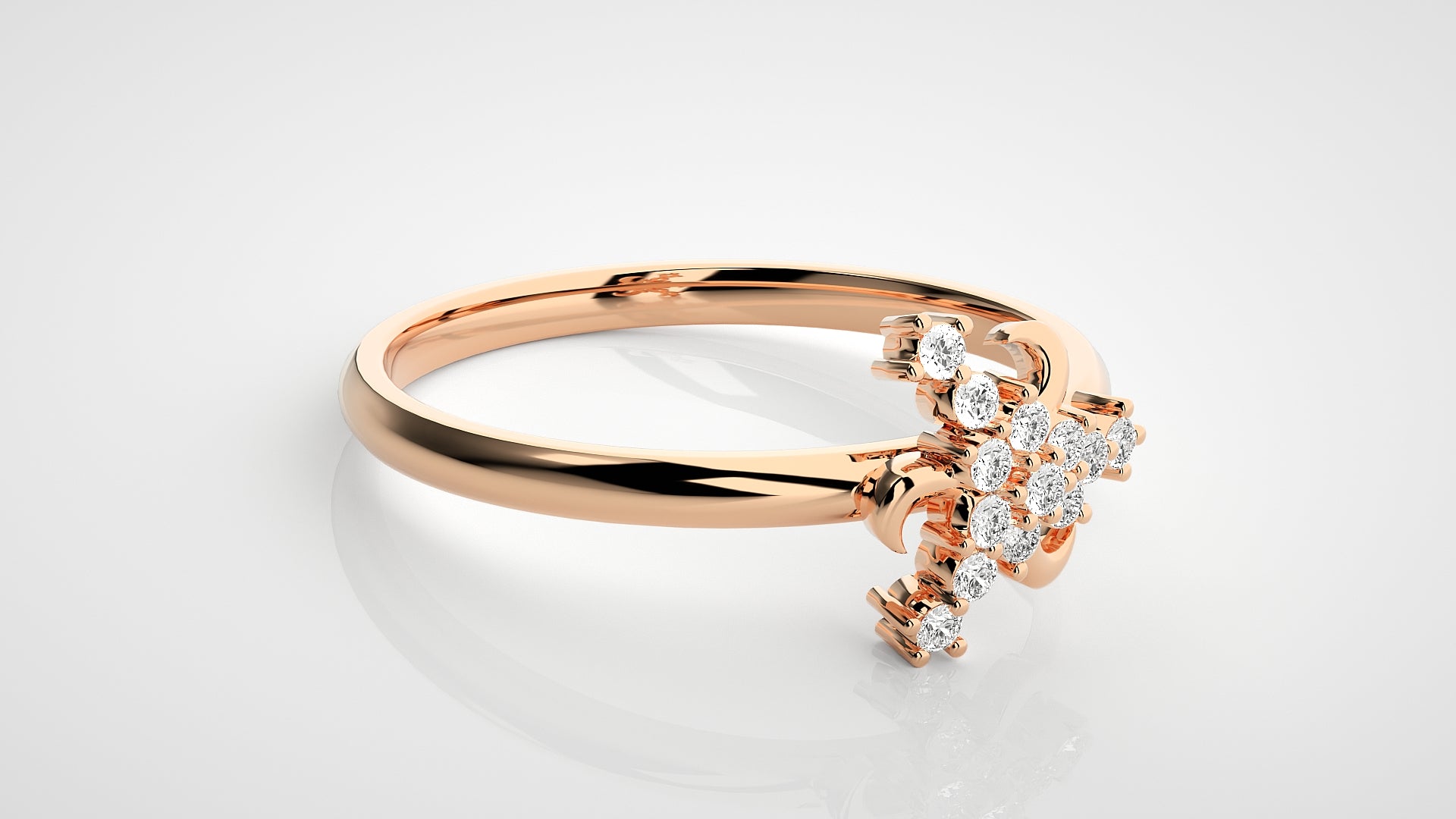 Rose Gold Plated Sterling Silver Ring