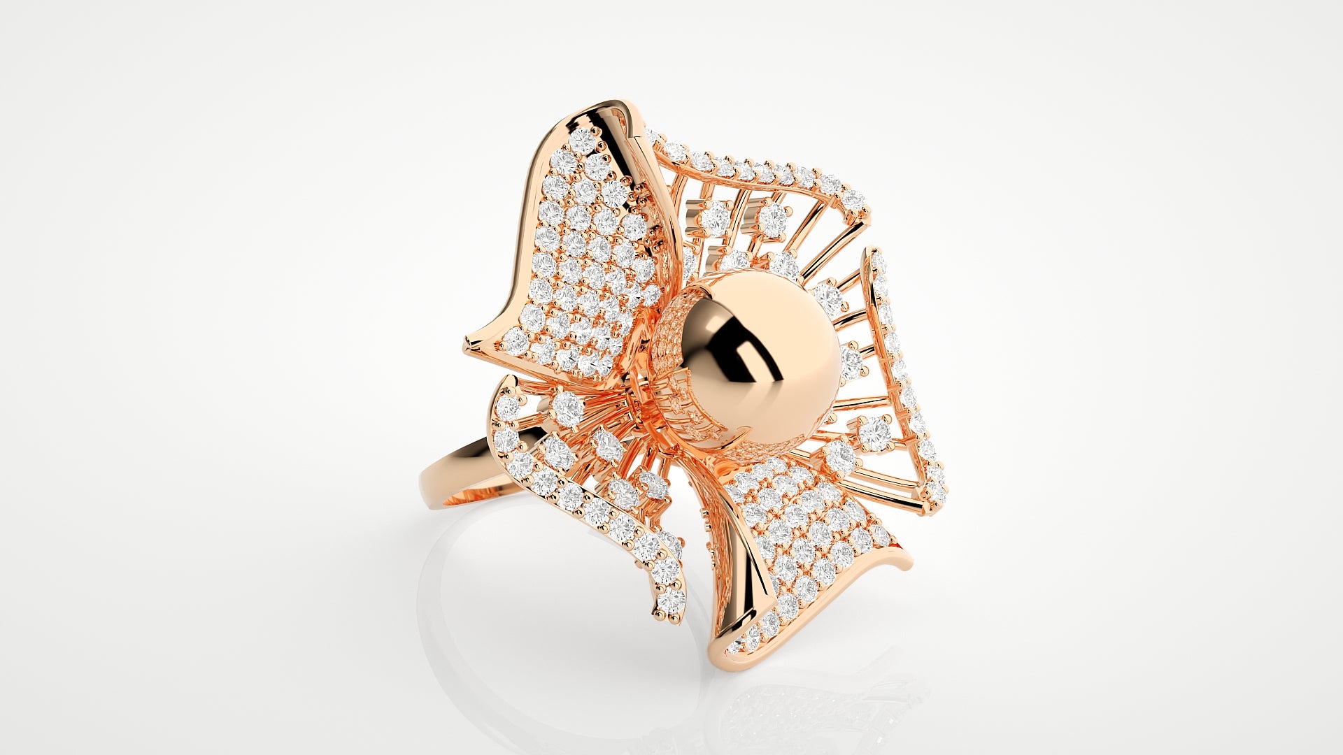 Rose Gold Plated Sterling Silver Ring