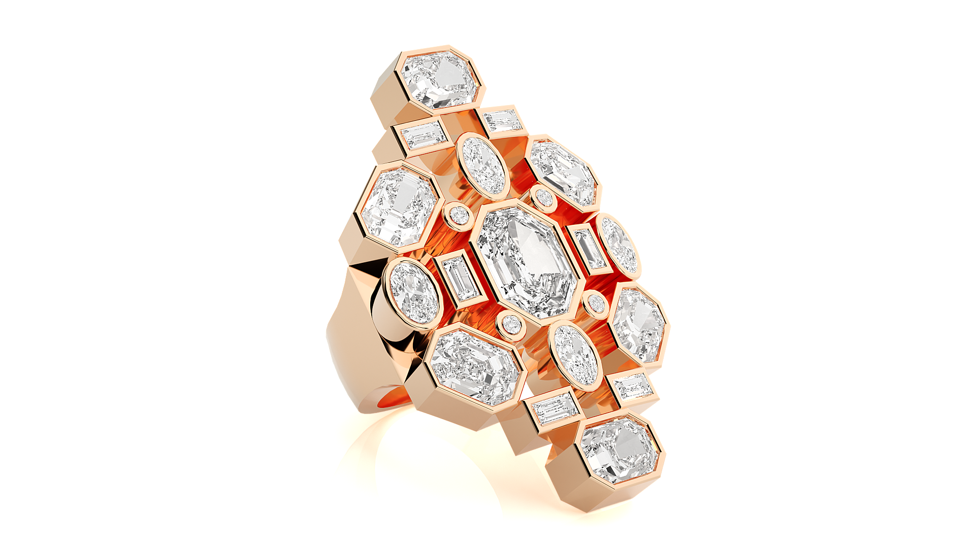 Rose Gold Plated Sterling Silver Ring