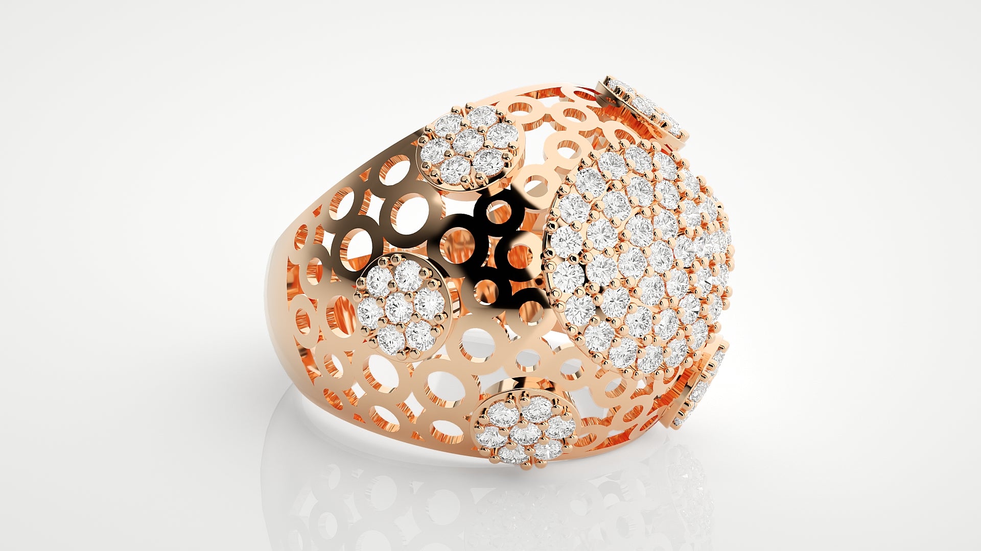 Rose Gold Plated Sterling Silver Ring