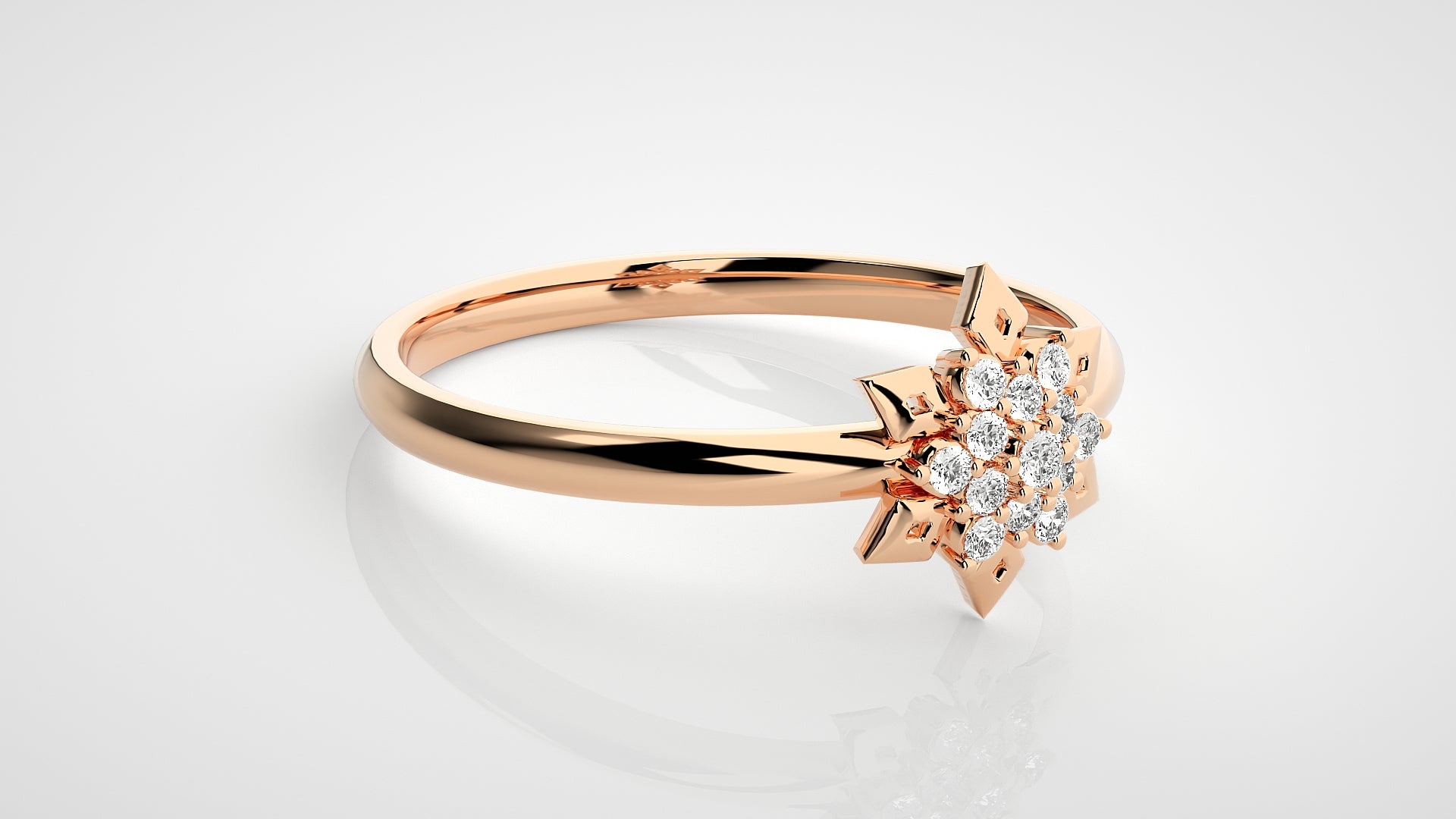 Rose Gold Plated Sterling Silver Ring
