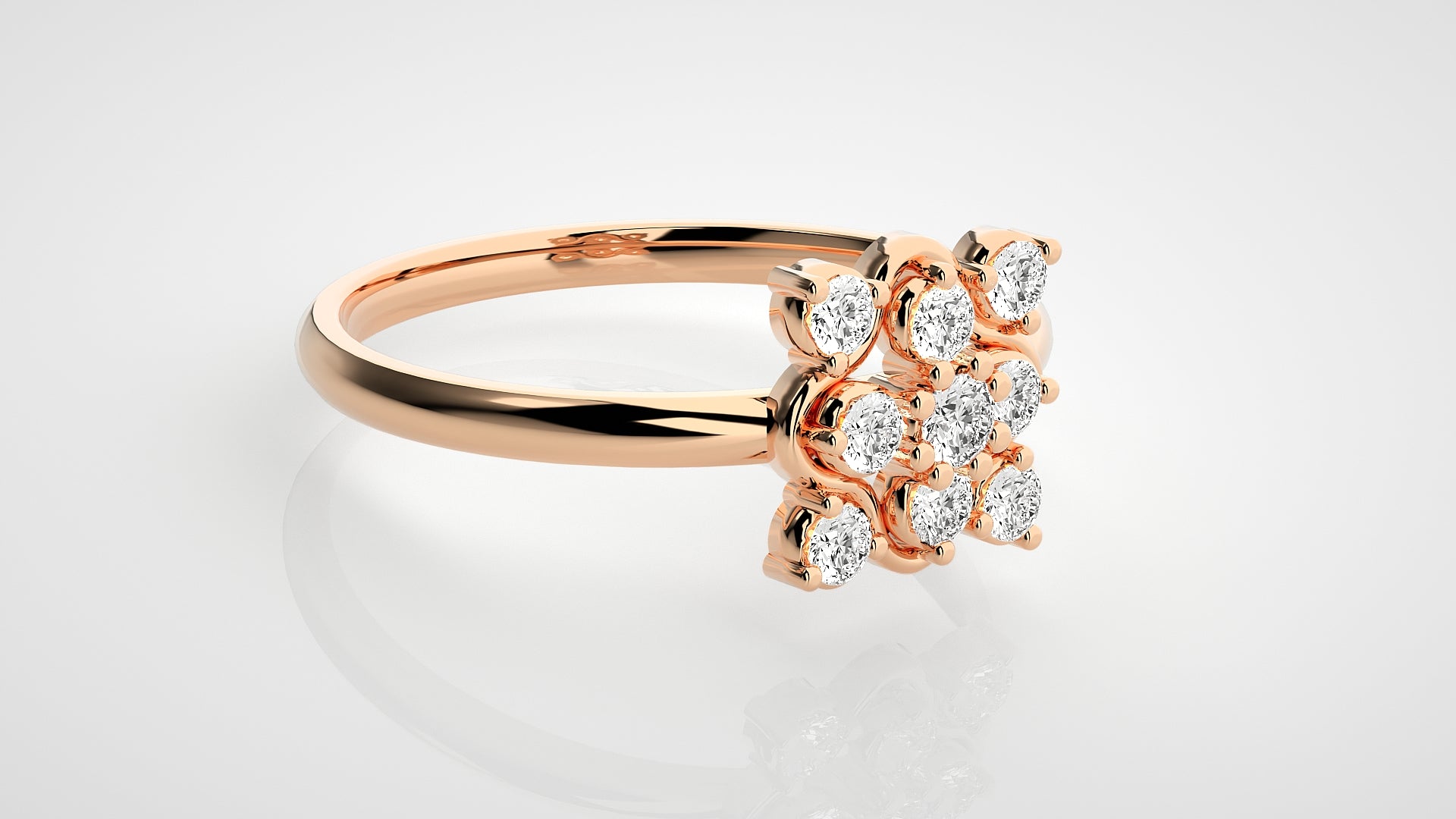 Rose Gold Plated Sterling Silver Ring