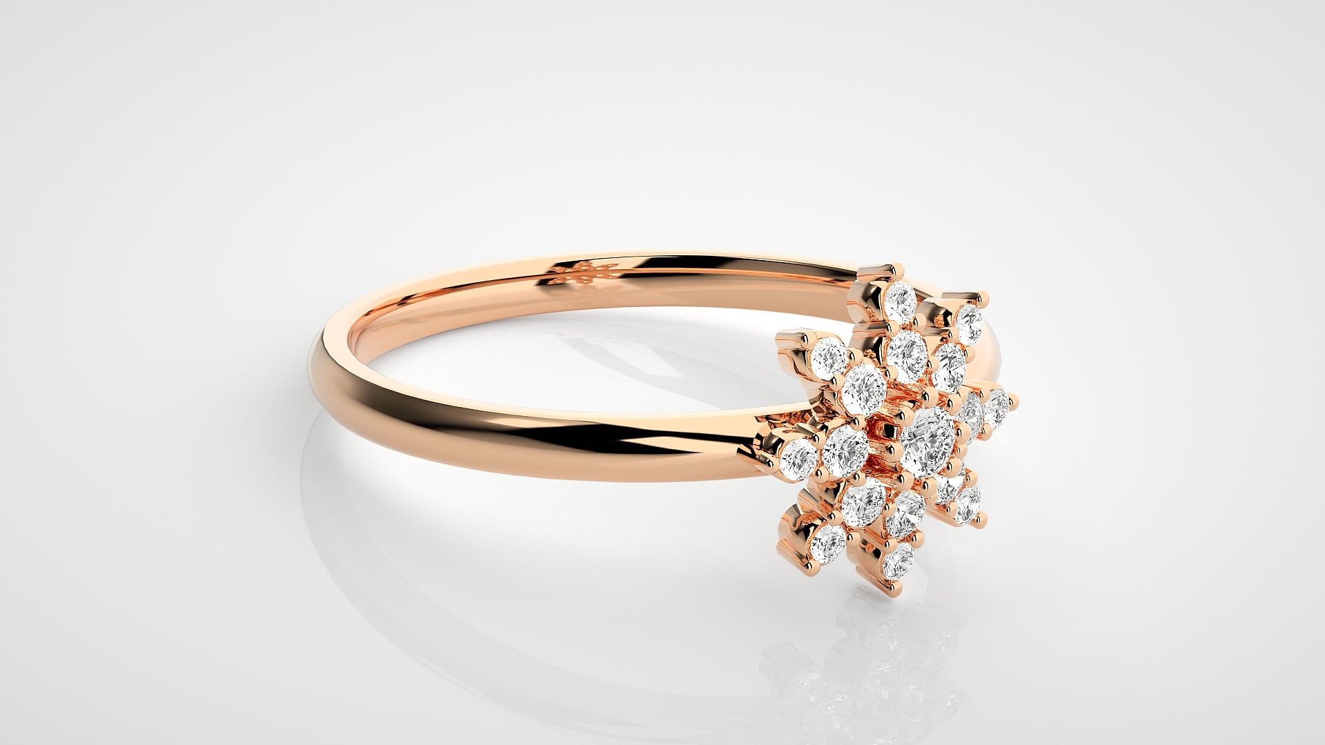 Rose Gold Plated Sterling Silver Ring
