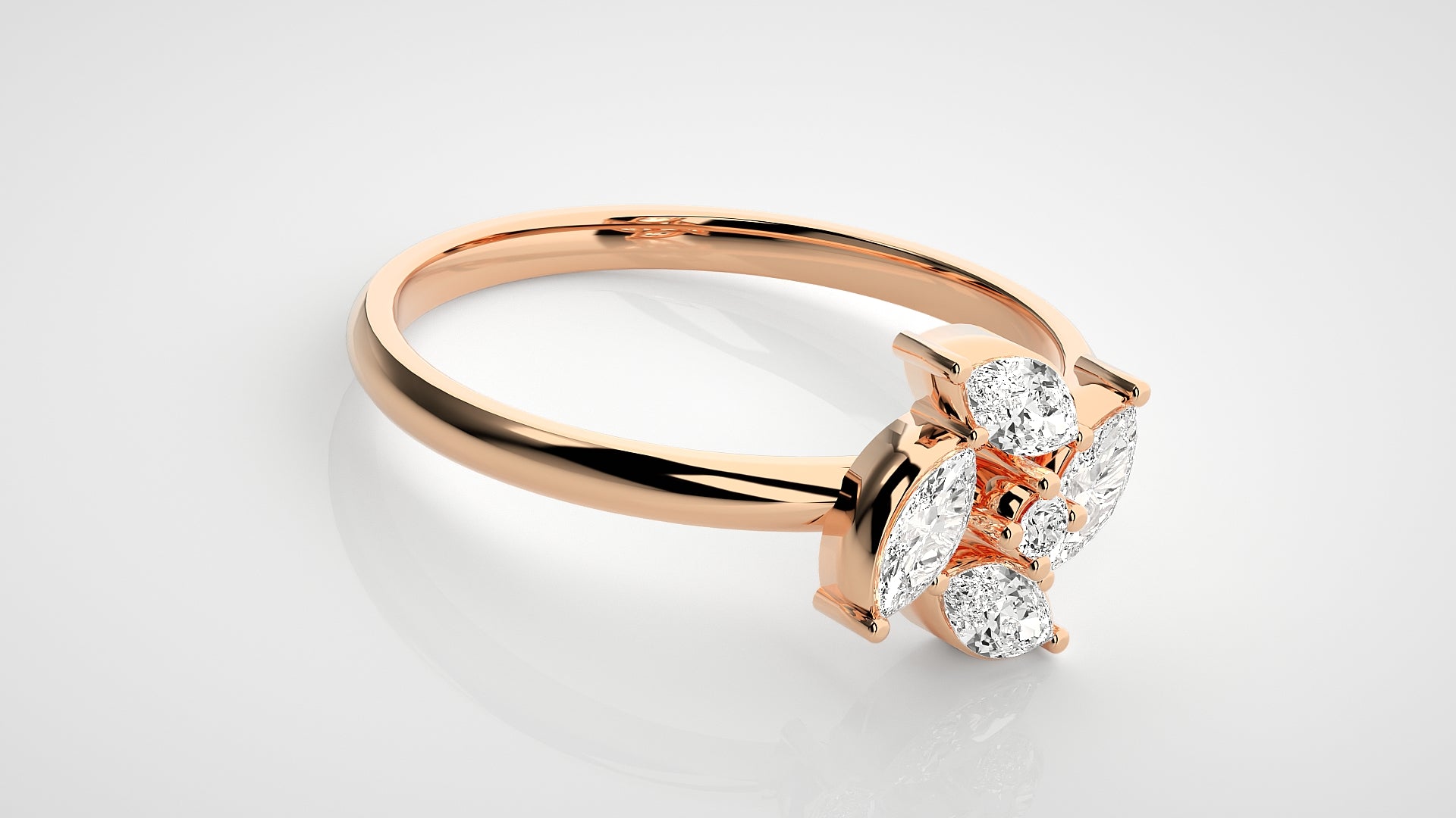 Rose Gold Plated Sterling Silver Ring