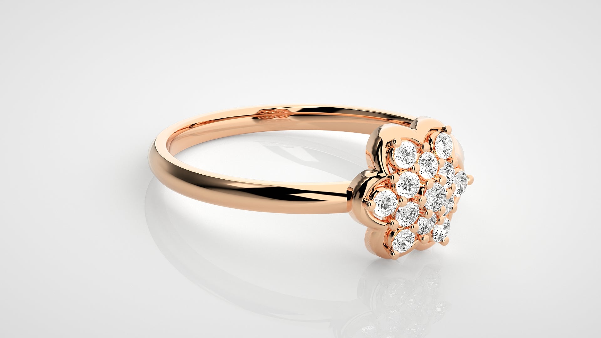 Rose Gold Plated Sterling Silver Ring