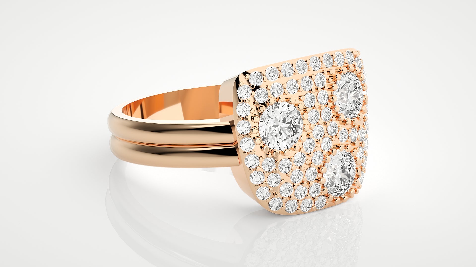 Rose Gold Plated Sterling Silver Ring