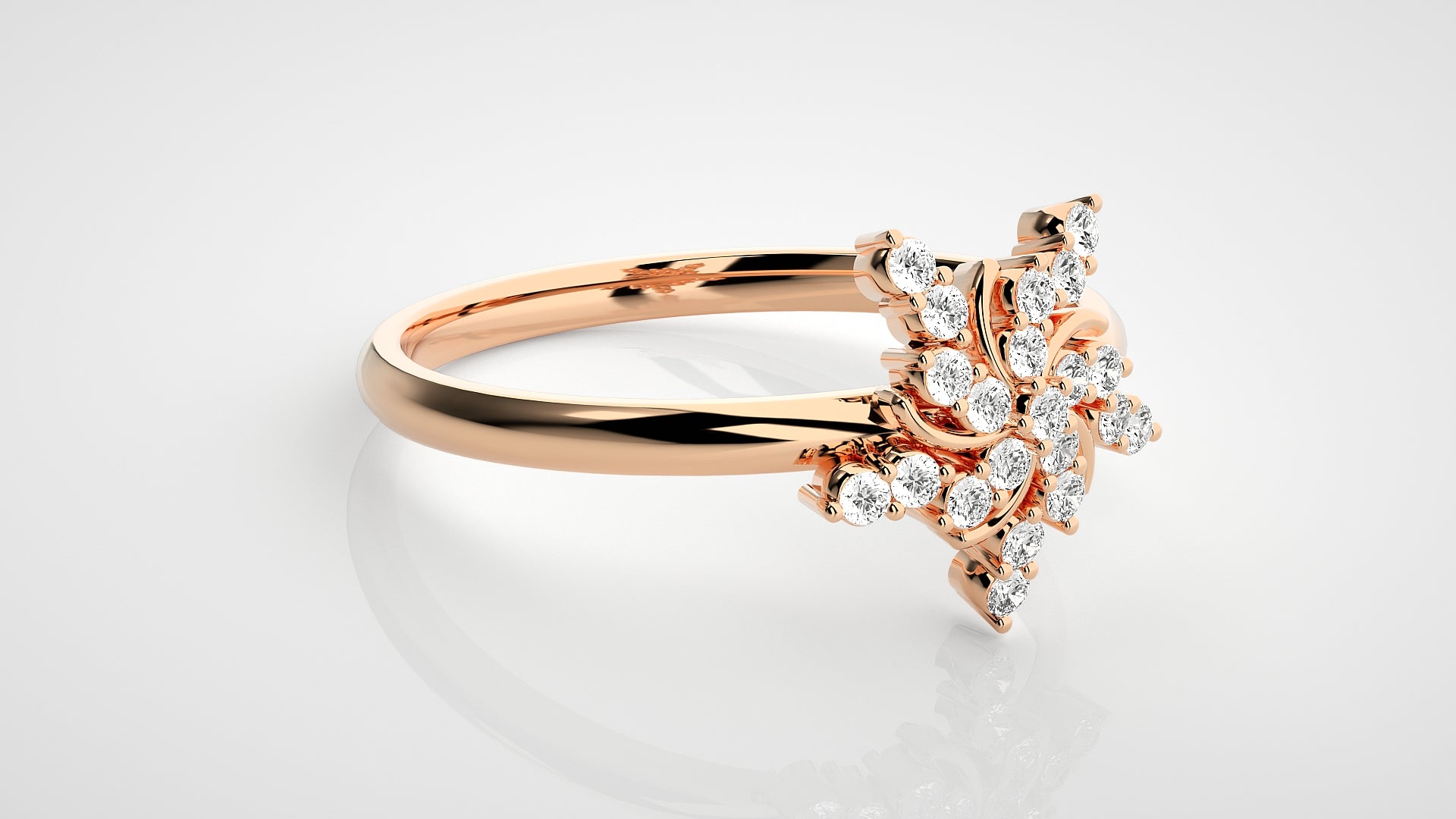 Rose Gold Plated Sterling Silver Ring