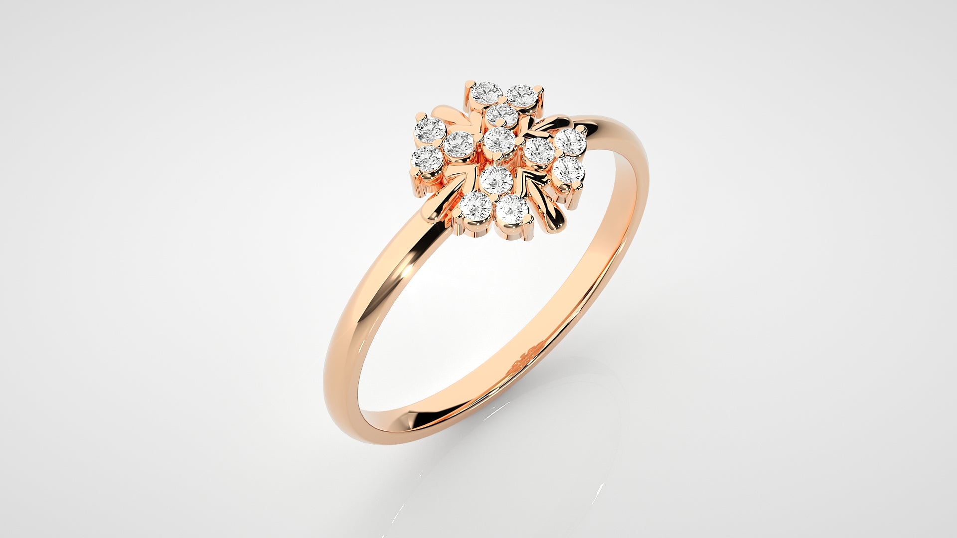 Rose Gold Plated Sterling Silver Ring