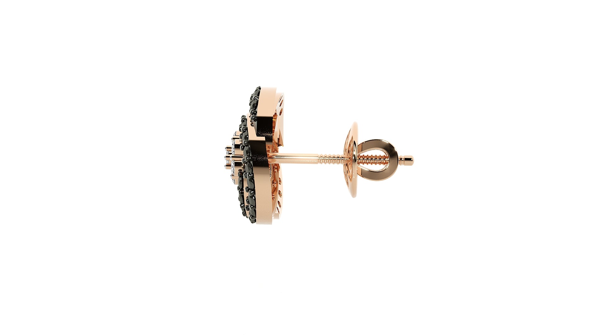 Rose Gold Plated Sterling Silver Earrings