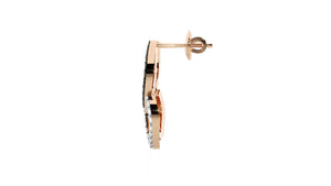 Rose Gold Plated Sterling Silver Earrings