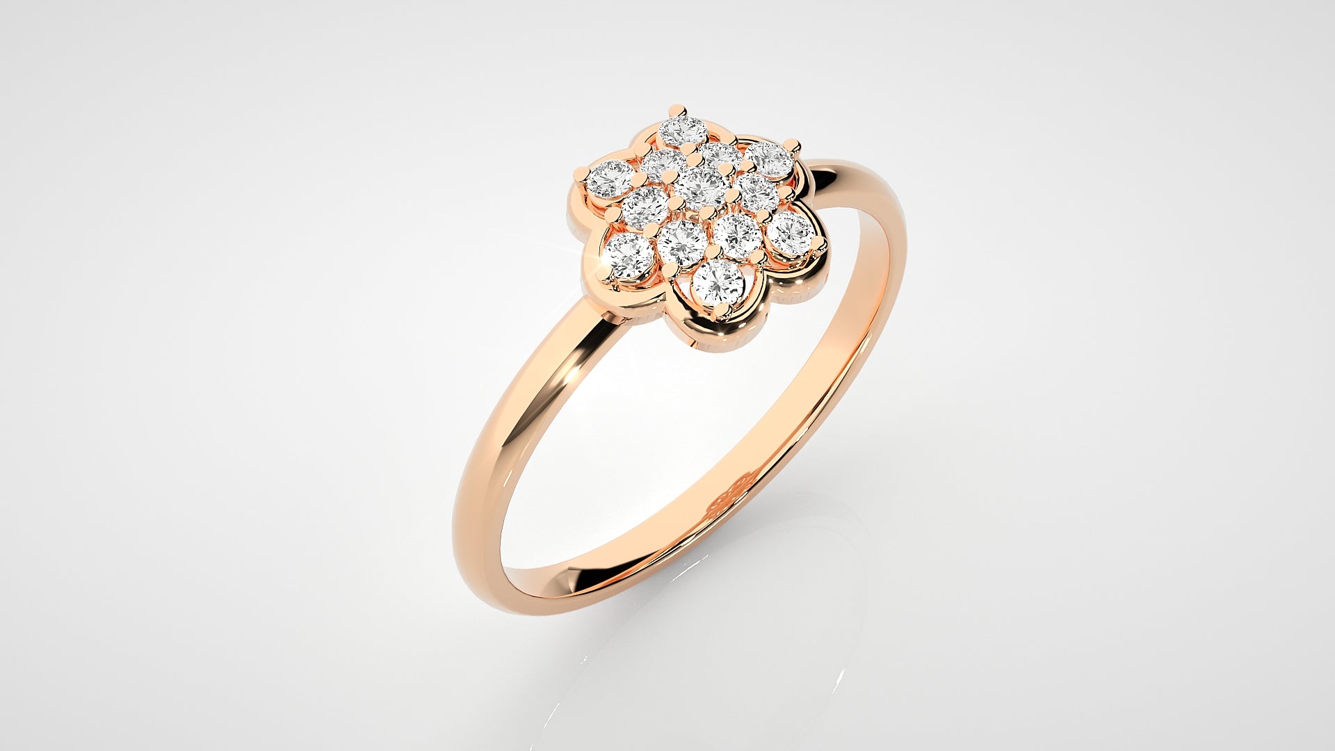 Rose Gold Plated Sterling Silver Ring