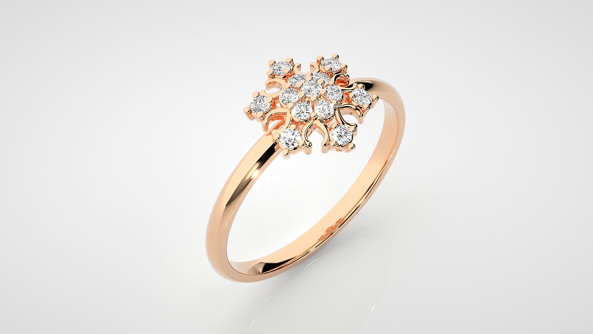 Rose Gold Plated Sterling Silver Ring