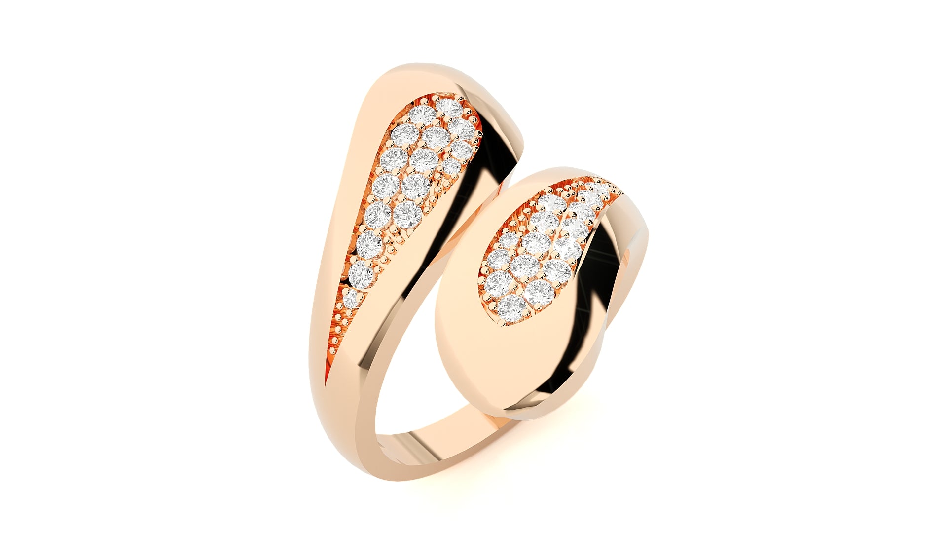 Rose Gold Plated Sterling Silver Ring