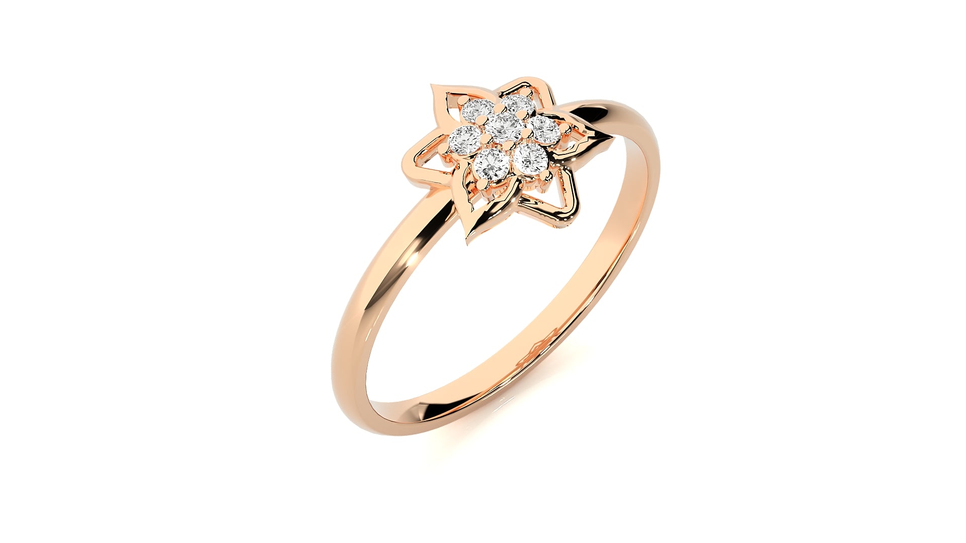 Rose Gold Plated Sterling Silver Ring